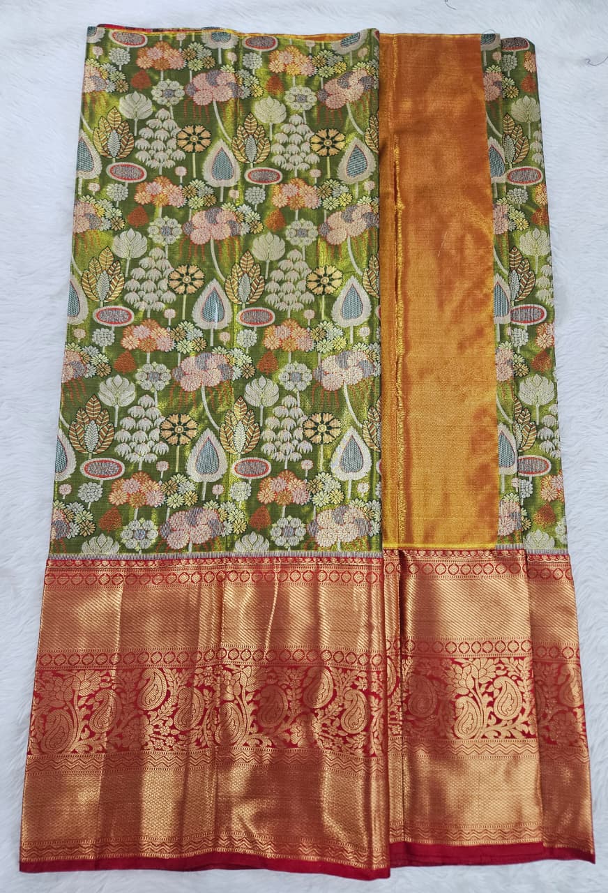 (5–10 Year) Lehenga – Unstitched (Blouse + Material)