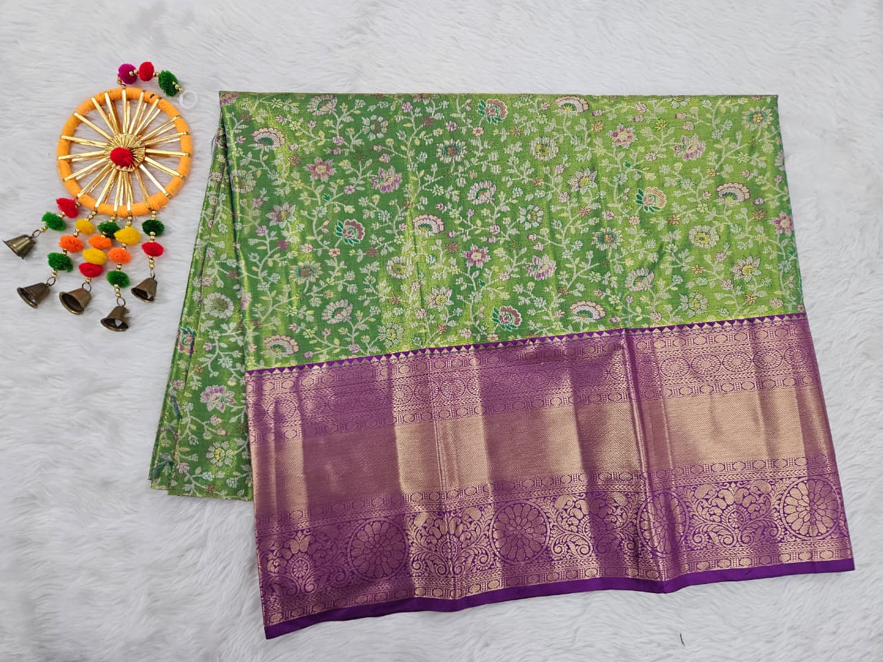 (5–10 Year) Lehenga – Unstitched (Blouse + Material)