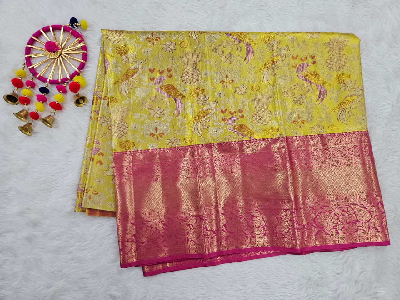 (5–10 Year) Lehenga – Unstitched (Blouse + Material)