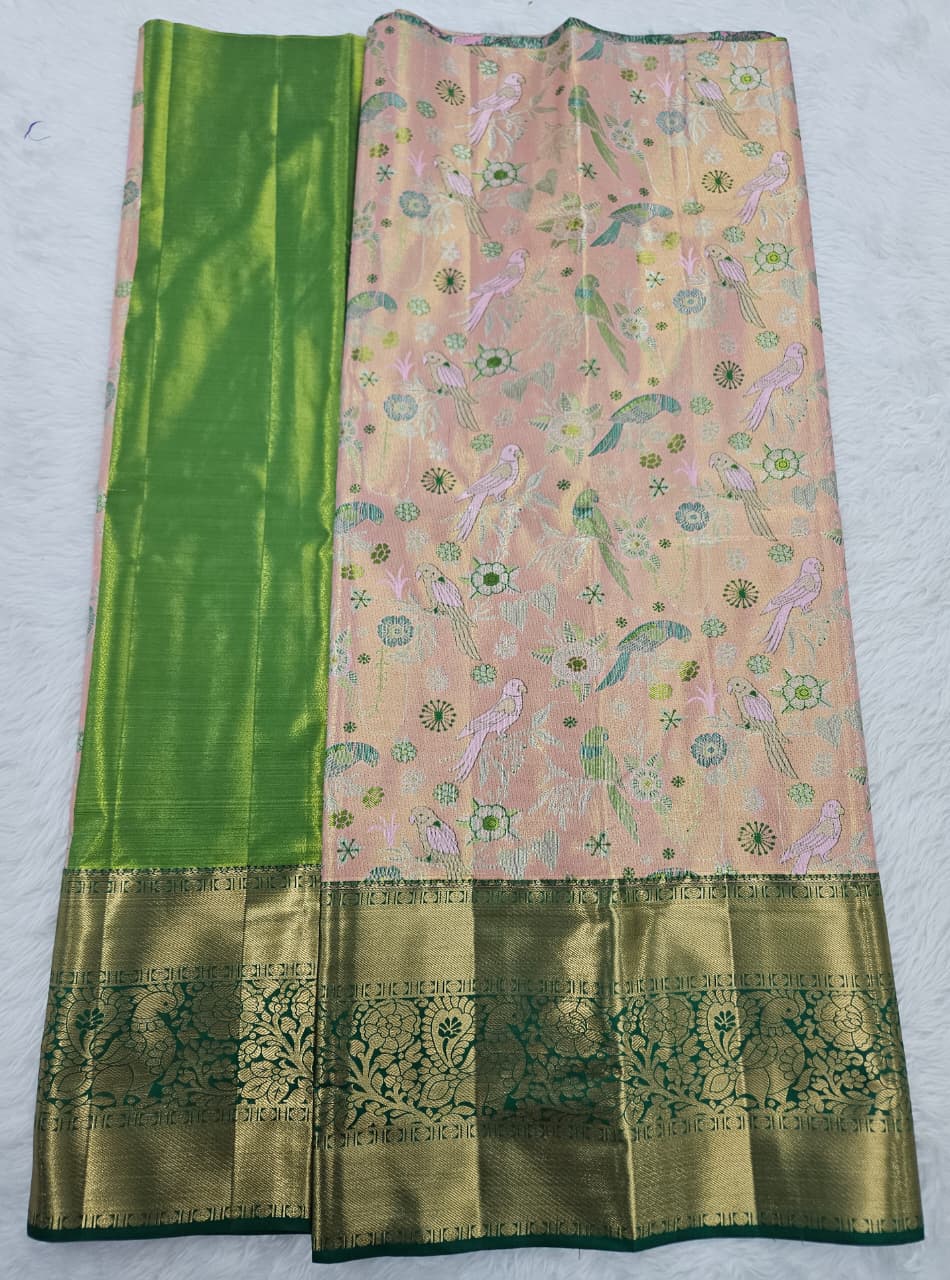 (5–10 Year) Lehenga – Unstitched (Blouse + Material)