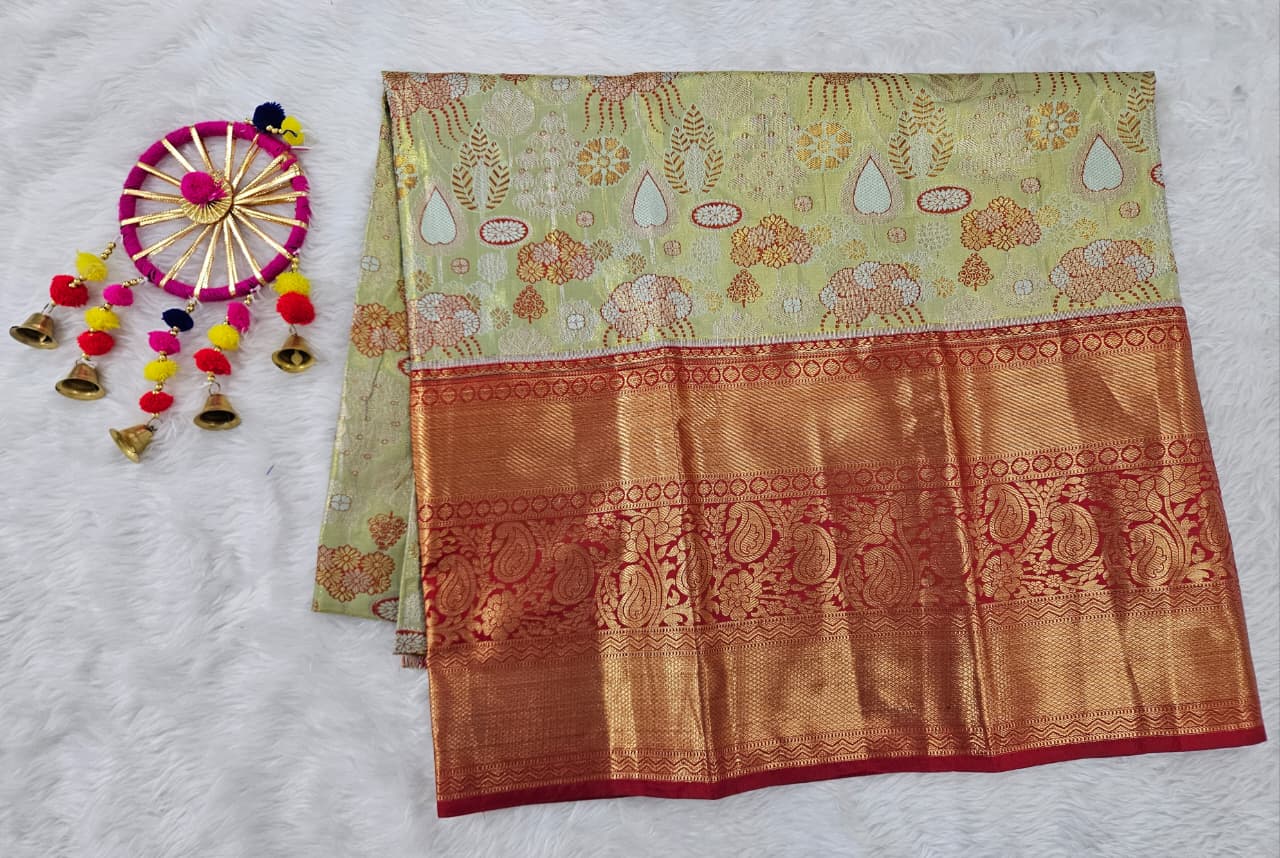 (5–10 Year) Lehenga – Unstitched (Blouse + Material)