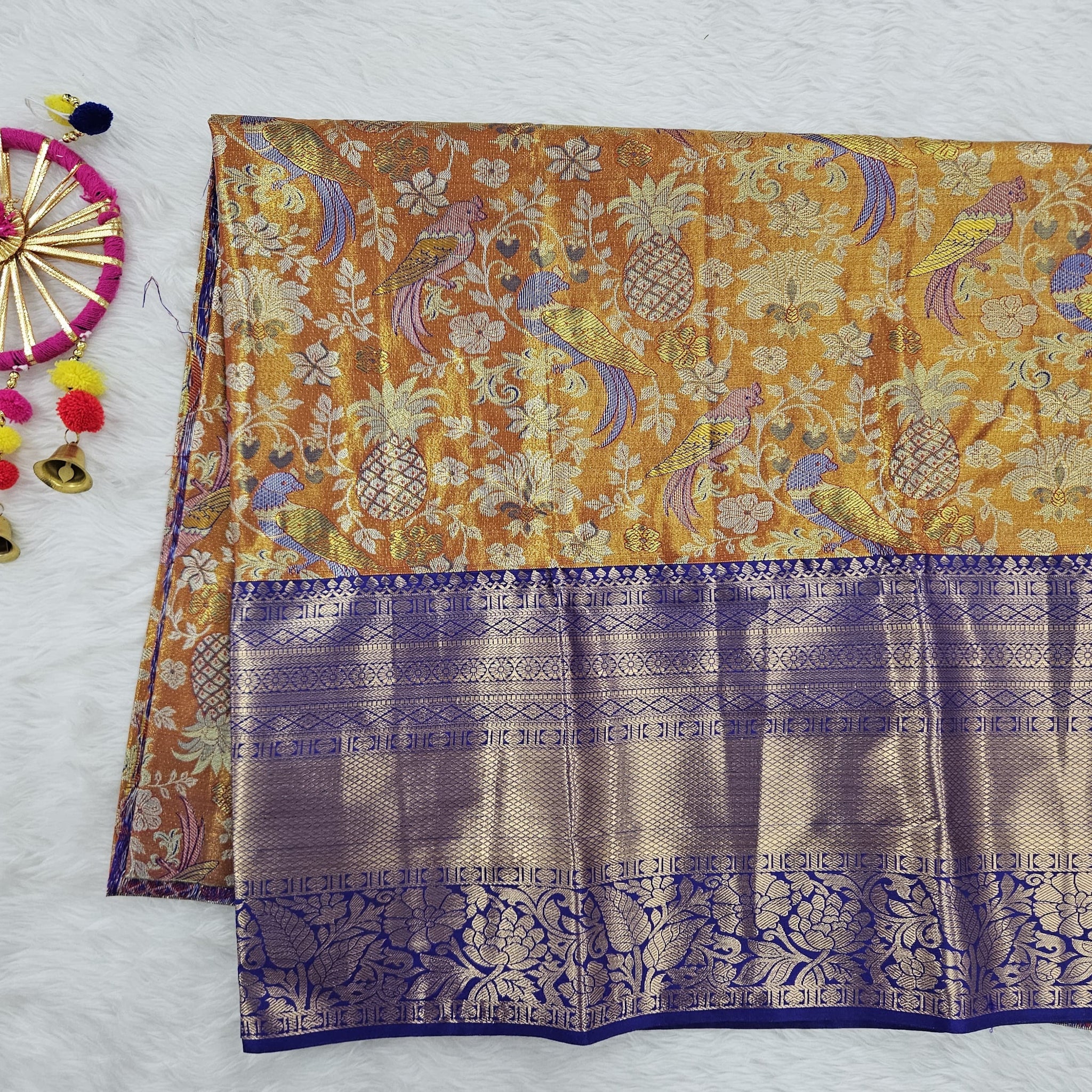 (5–10 Year) Lehenga – Unstitched (Blouse + Material)