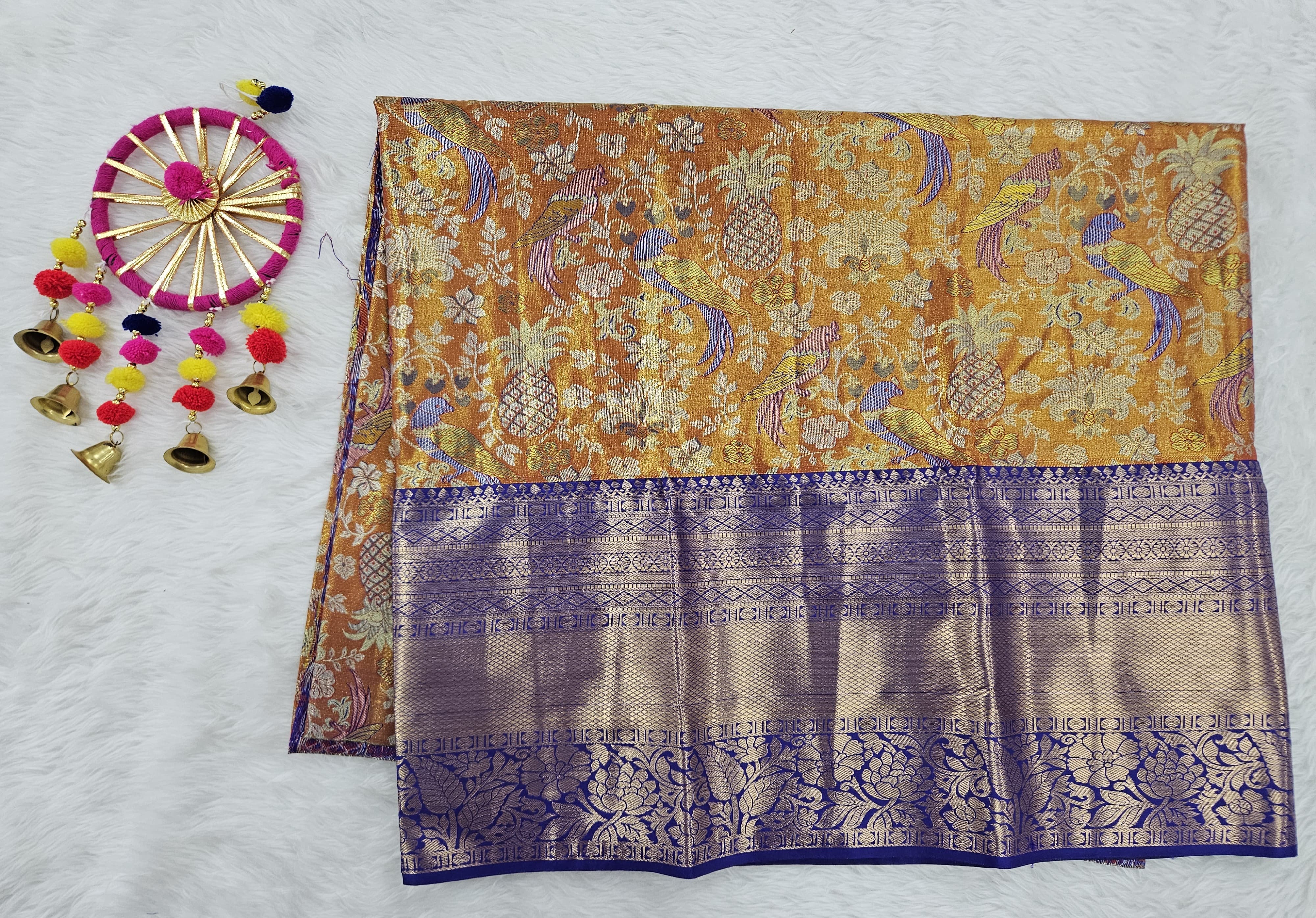 (5–10 Year) Lehenga – Unstitched (Blouse + Material)