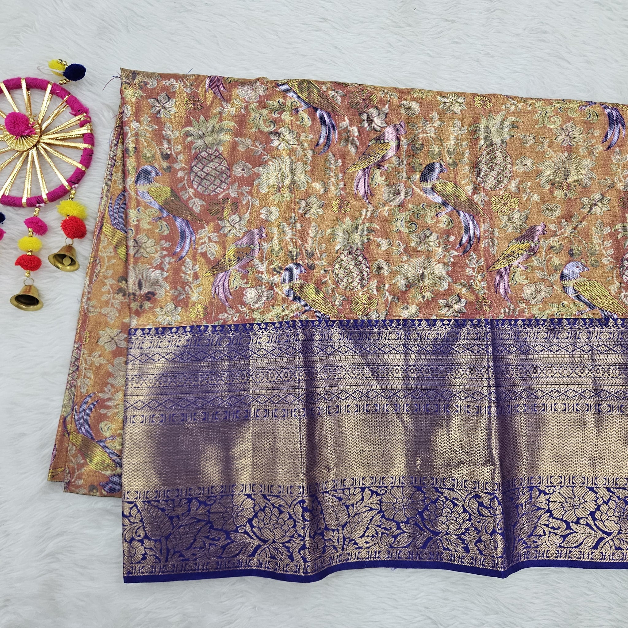 (5–10 Year) Lehenga – Unstitched (Blouse + Material)