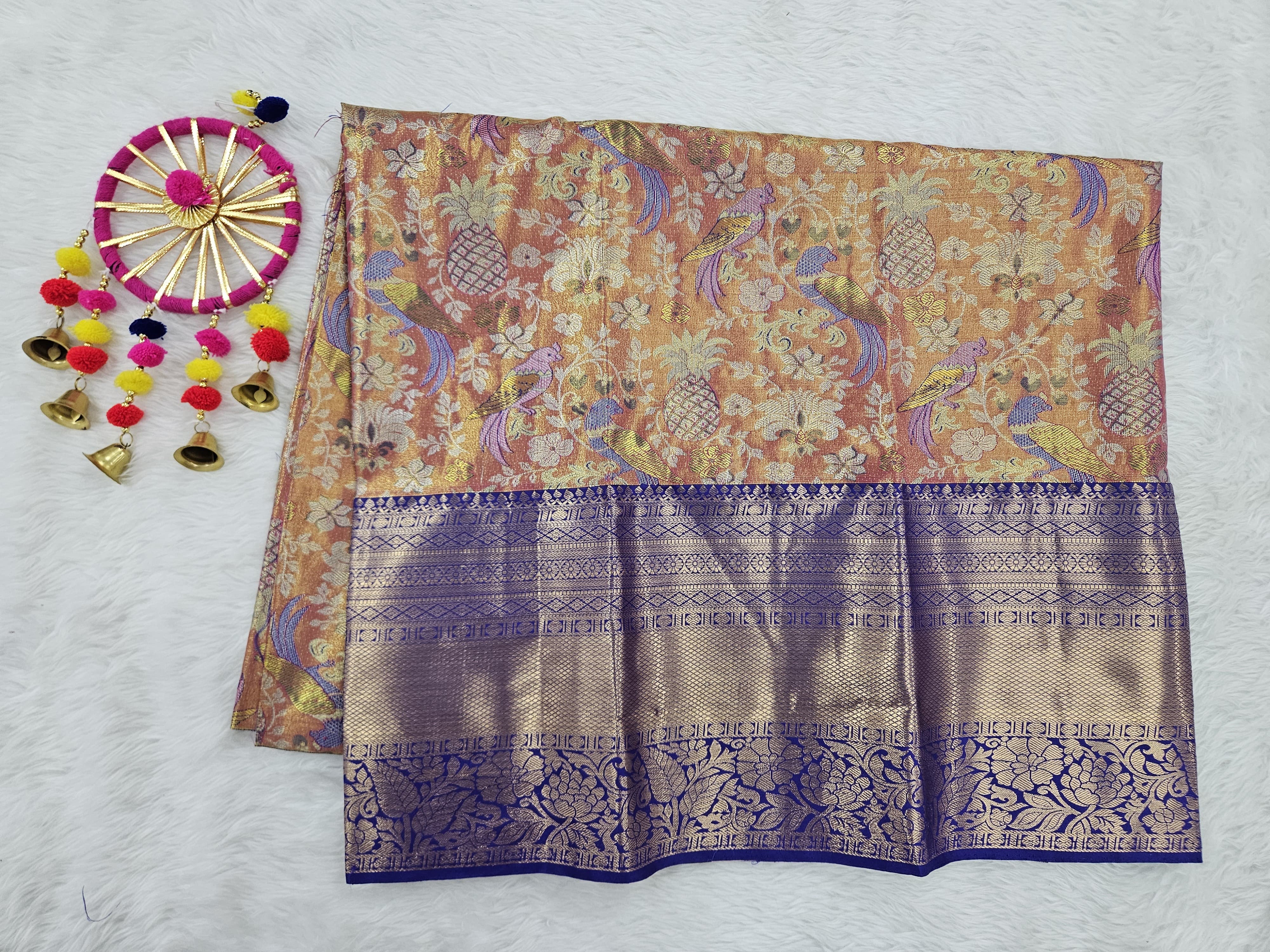 (5–10 Year) Lehenga – Unstitched (Blouse + Material)