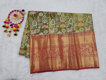 (5–10 Year) Lehenga – Unstitched (Blouse + Material)