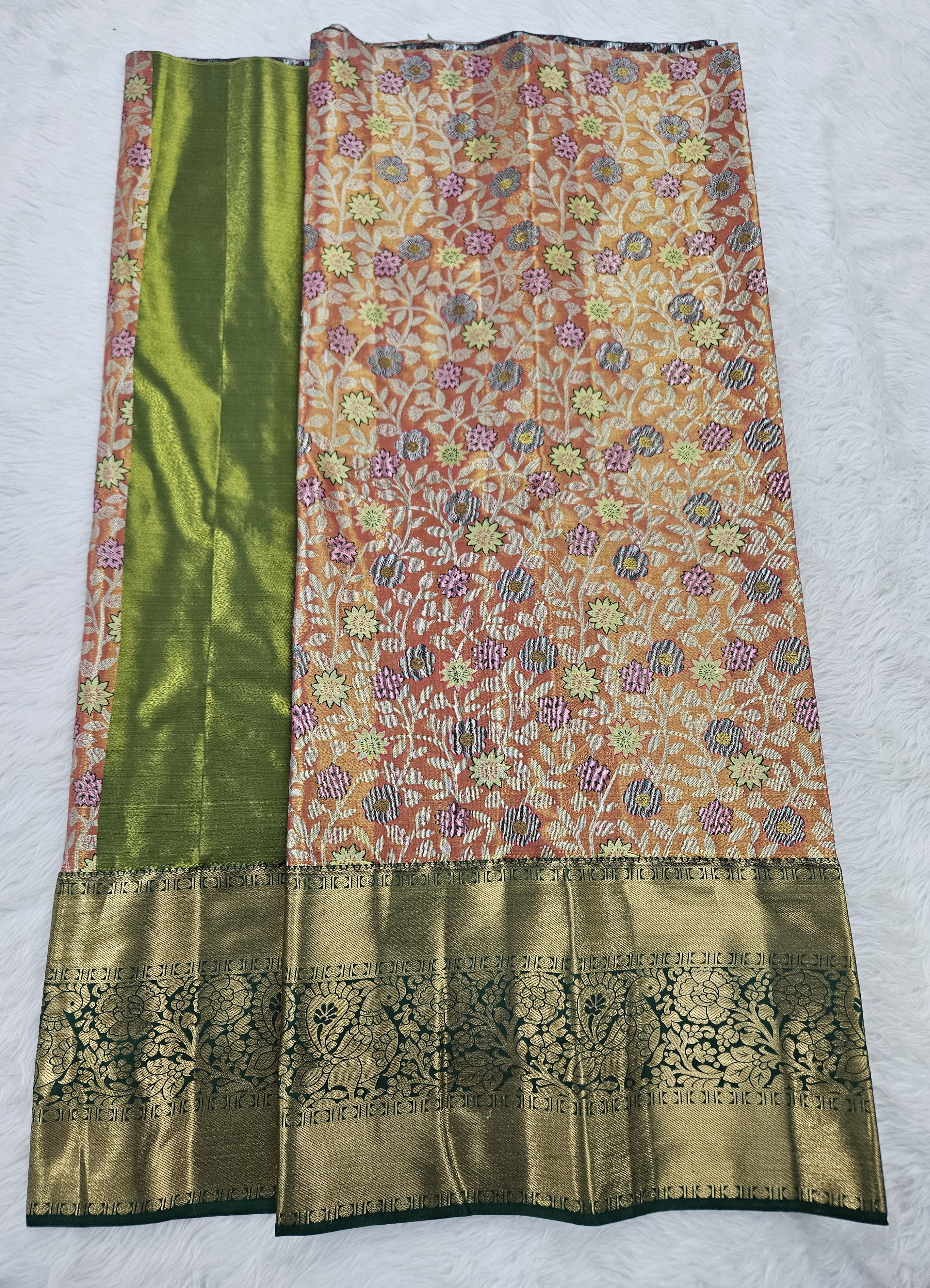 (5–10 Year) Lehenga – Unstitched (Blouse + Material)