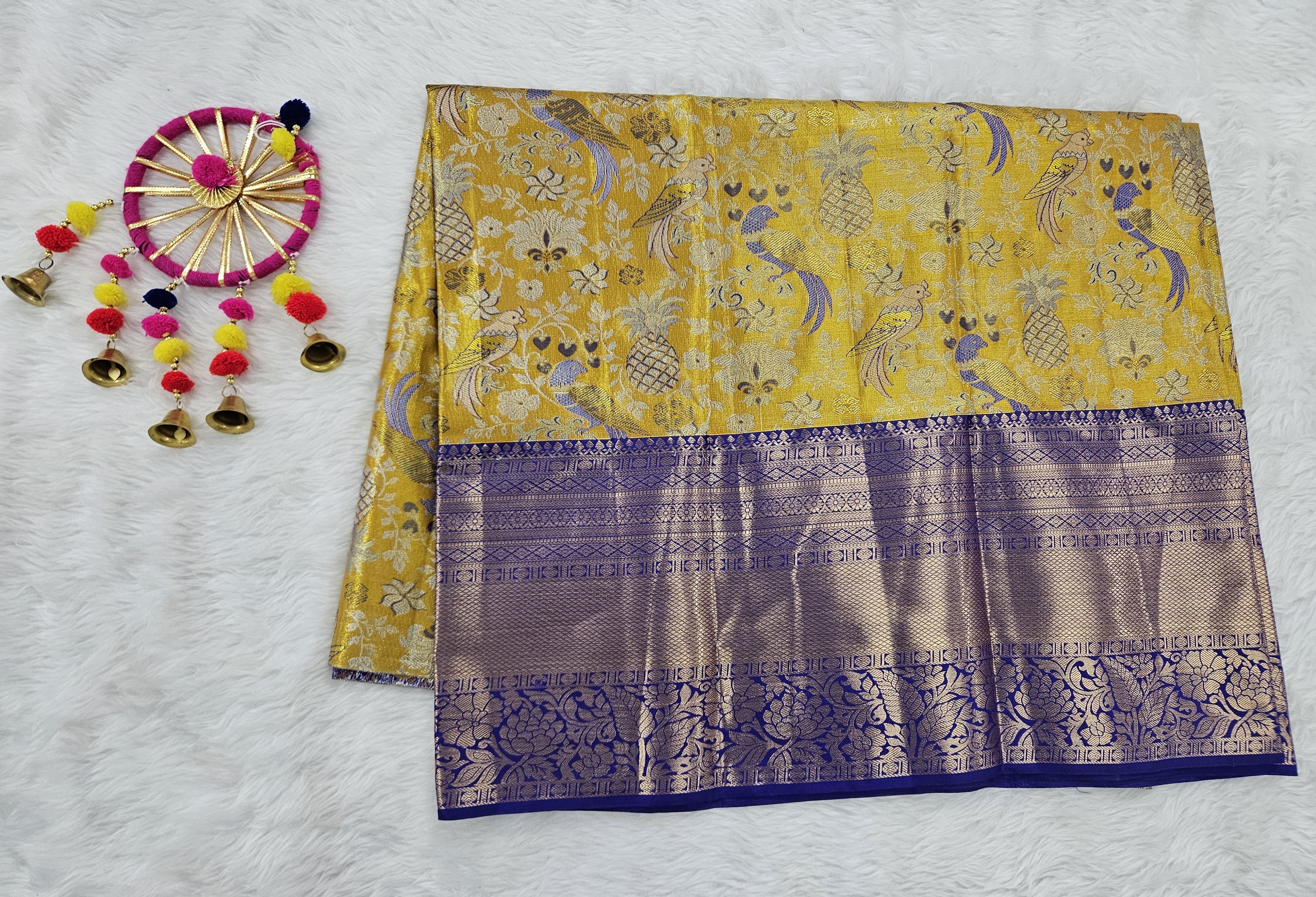 (5–10 Year) Lehenga – Unstitched (Blouse + Material)