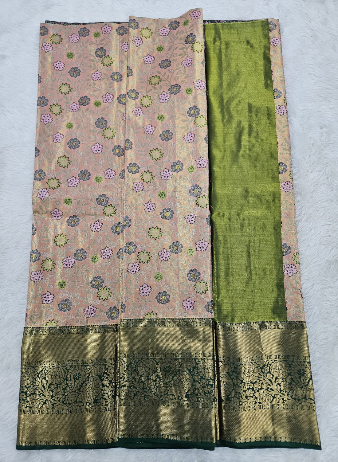 (5–10 Year) Lehenga – Unstitched (Blouse + Material)