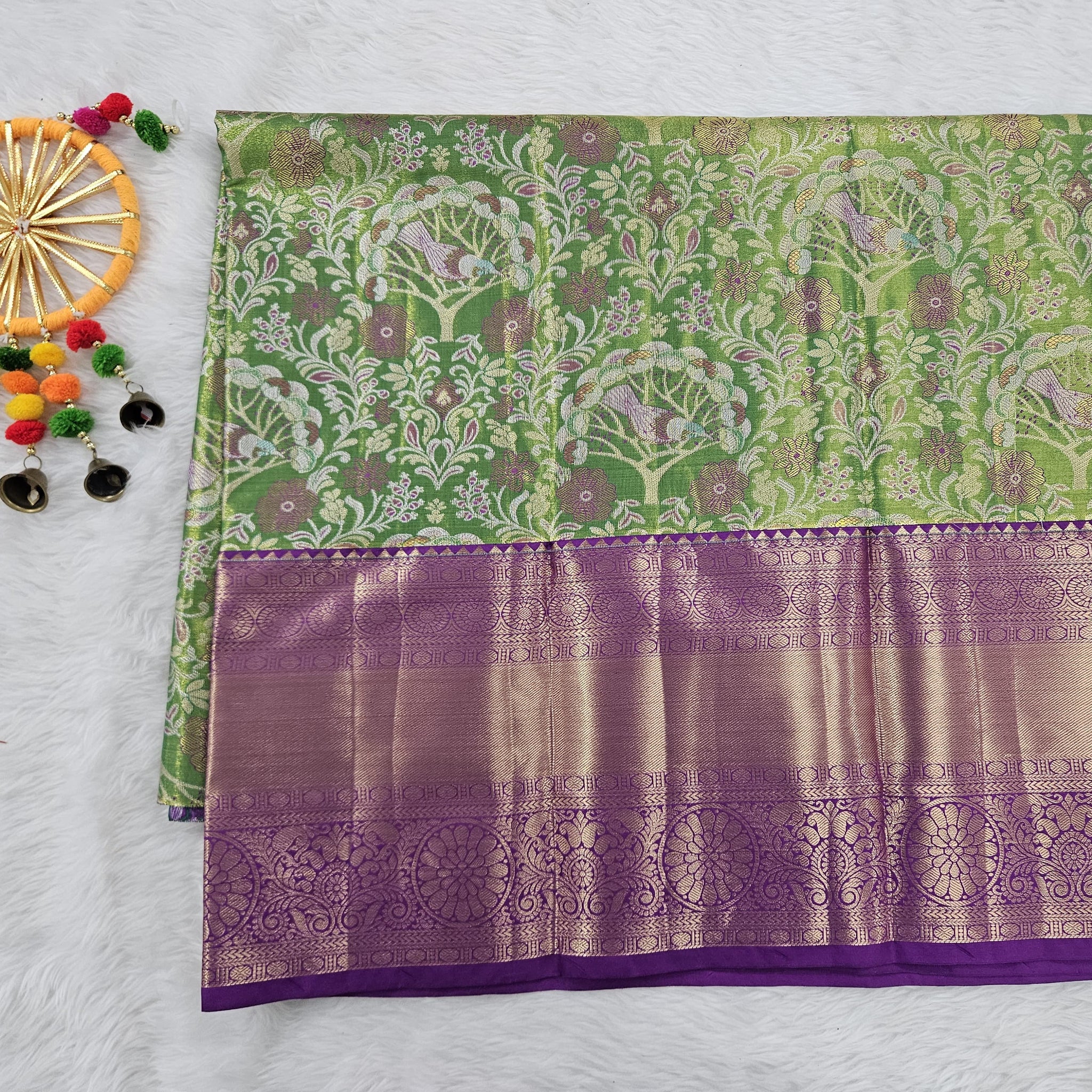 (5–10 Year) Lehenga – Unstitched (Blouse + Material)