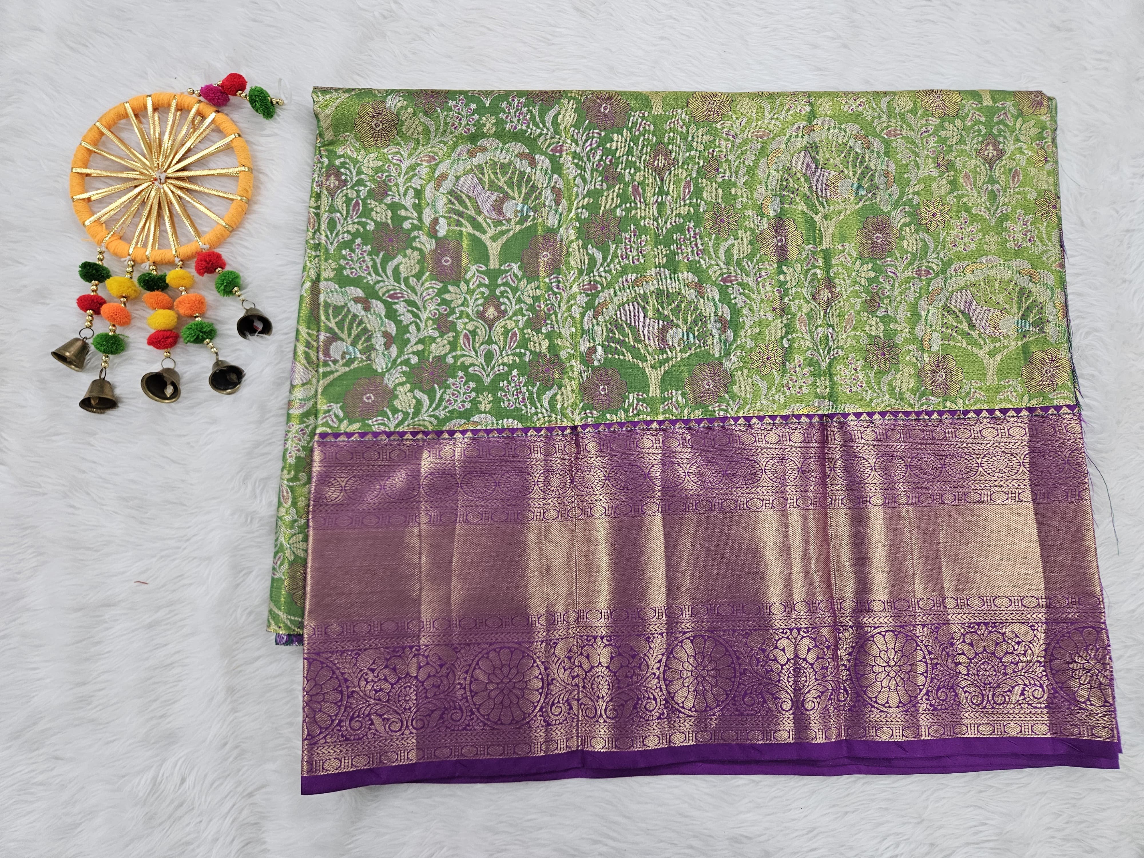 (5–10 Year) Lehenga – Unstitched (Blouse + Material)