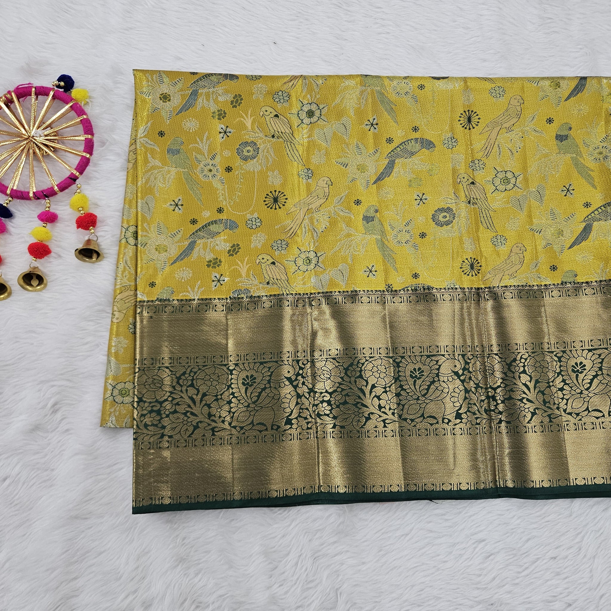 (5–10 Year) Lehenga – Unstitched (Blouse + Material)