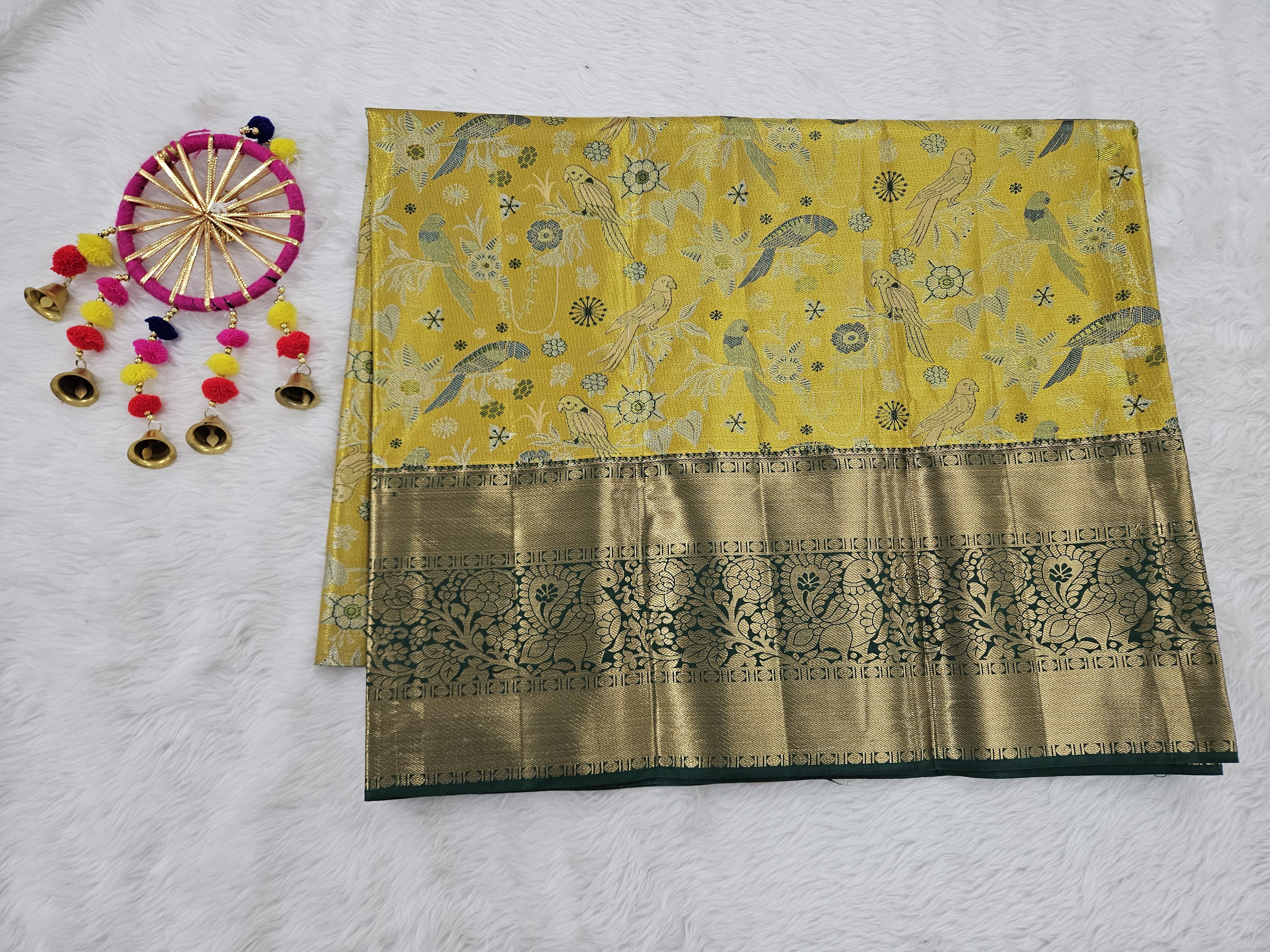 (5–10 Year) Lehenga – Unstitched (Blouse + Material)