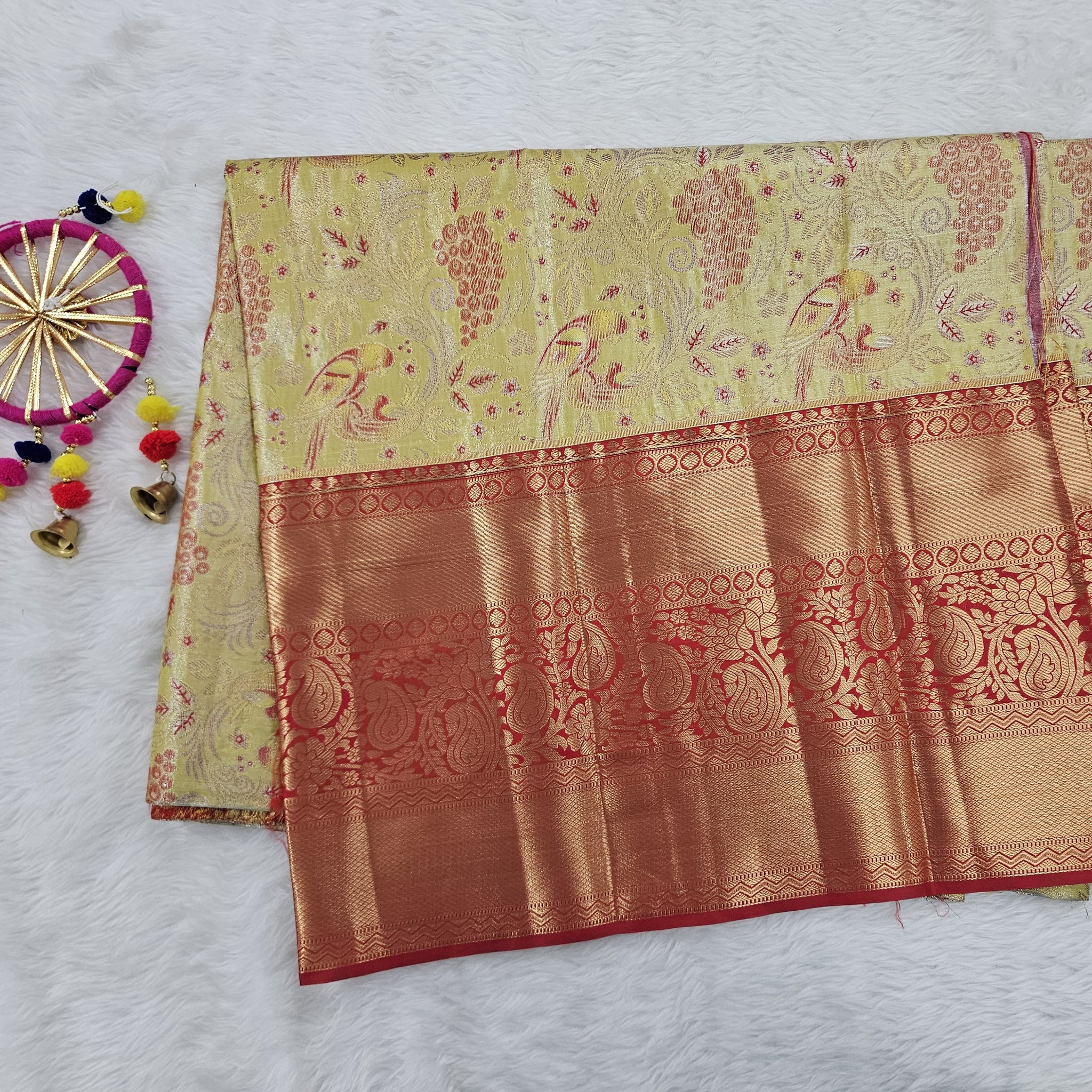 (5–10 Year) Lehenga – Unstitched (Blouse + Material)