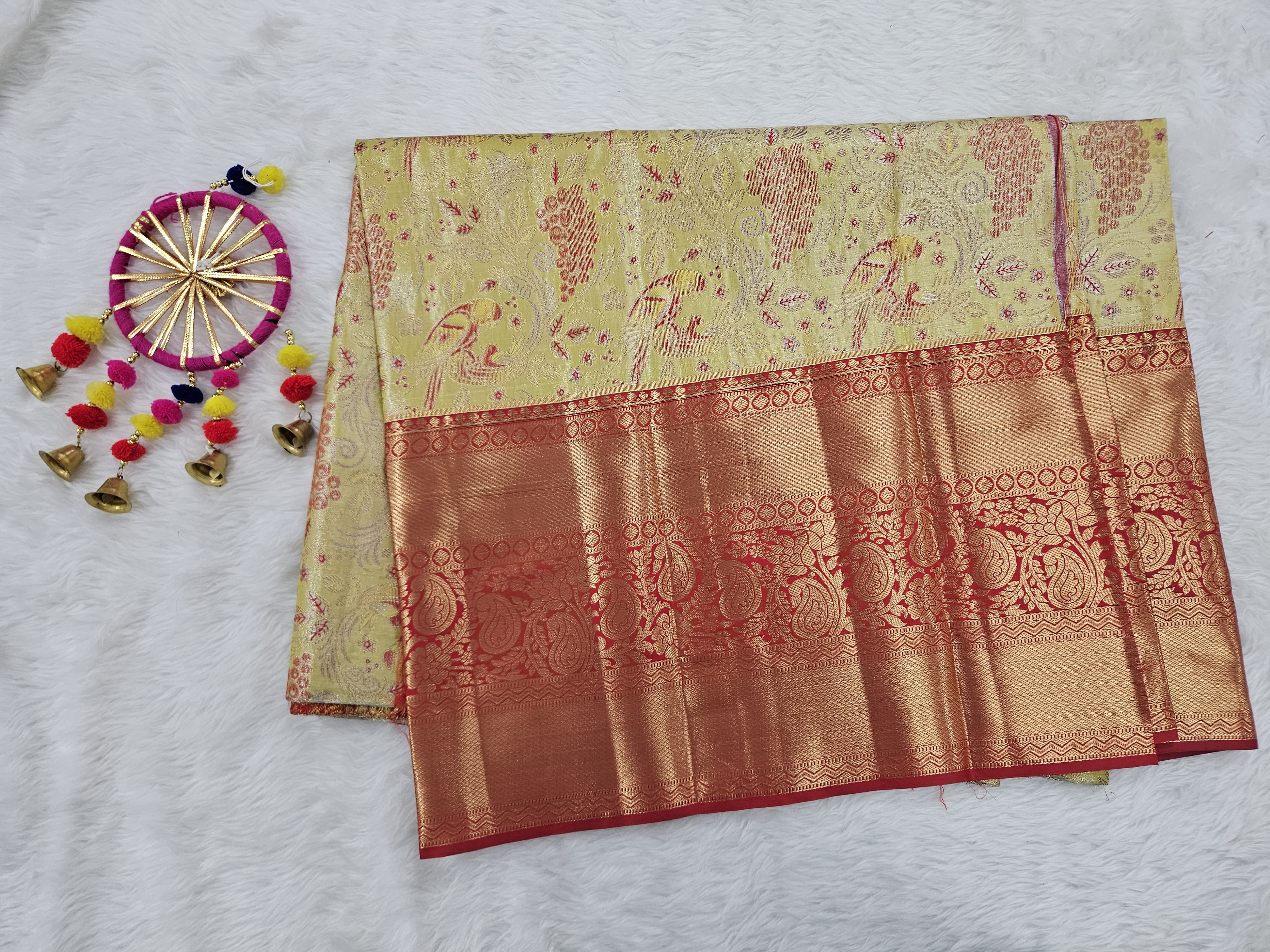 (5–10 Year) Lehenga – Unstitched (Blouse + Material)