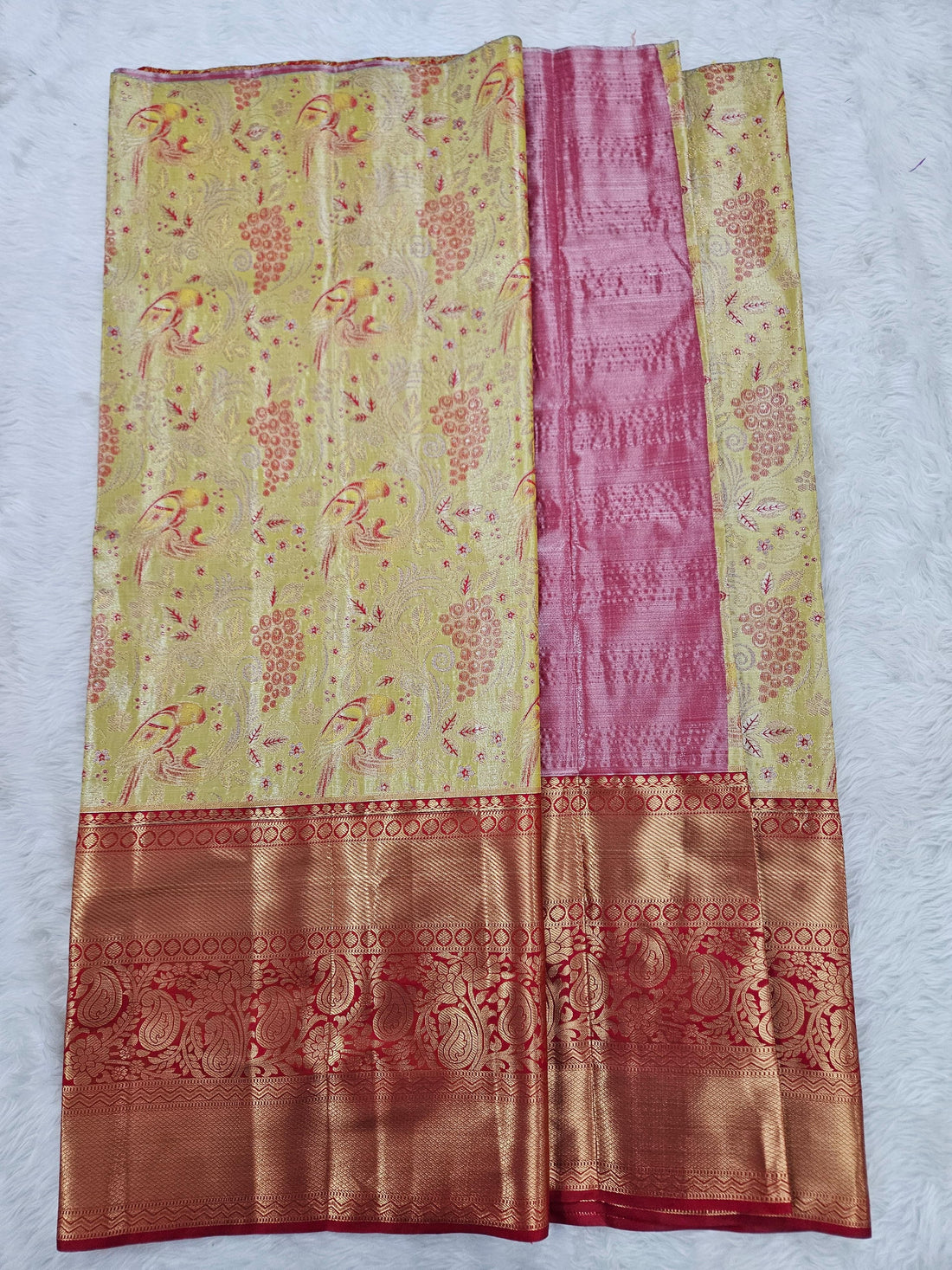 (5–10 Year) Lehenga – Unstitched (Blouse + Material)