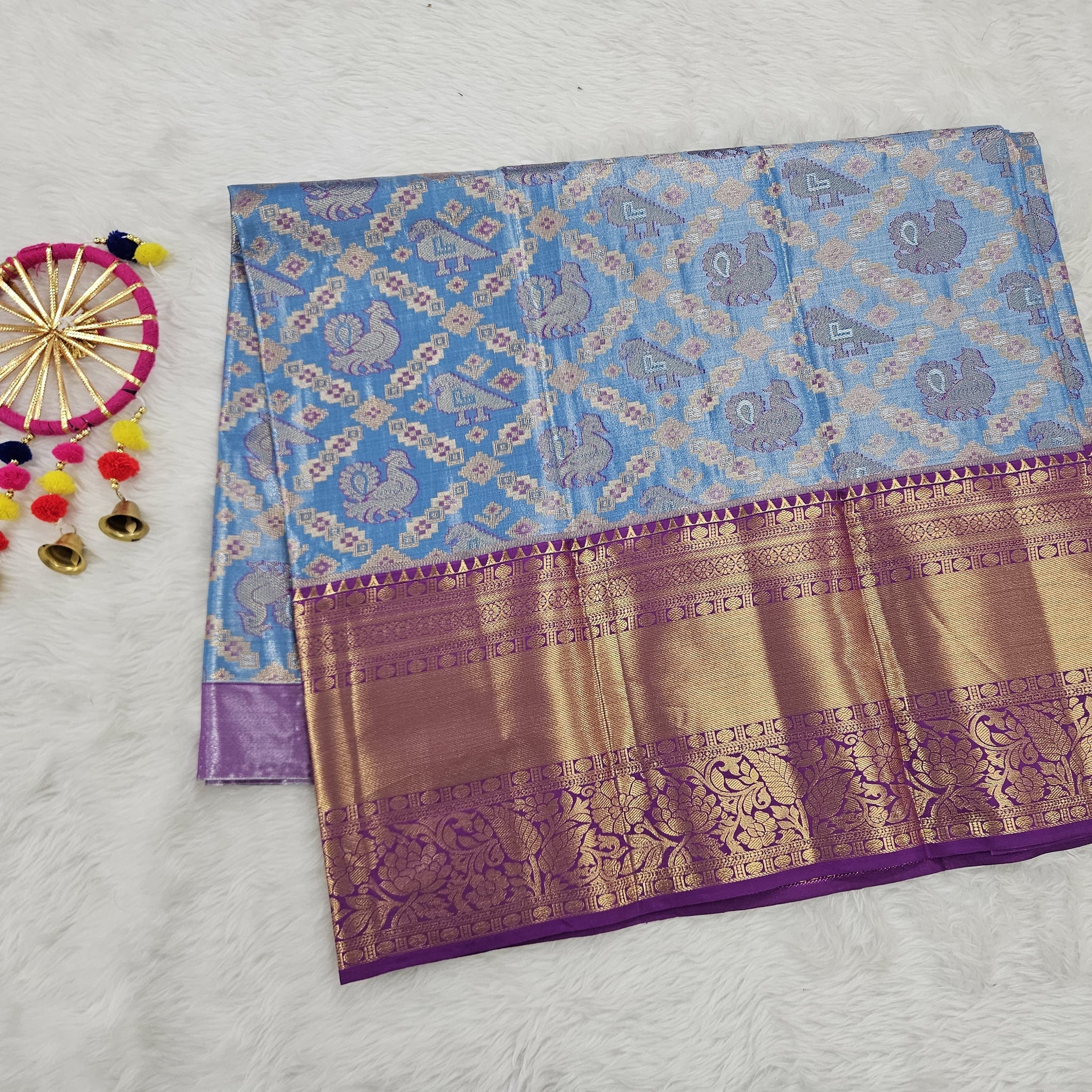 (5–10 Year) Lehenga – Unstitched (Blouse + Material)