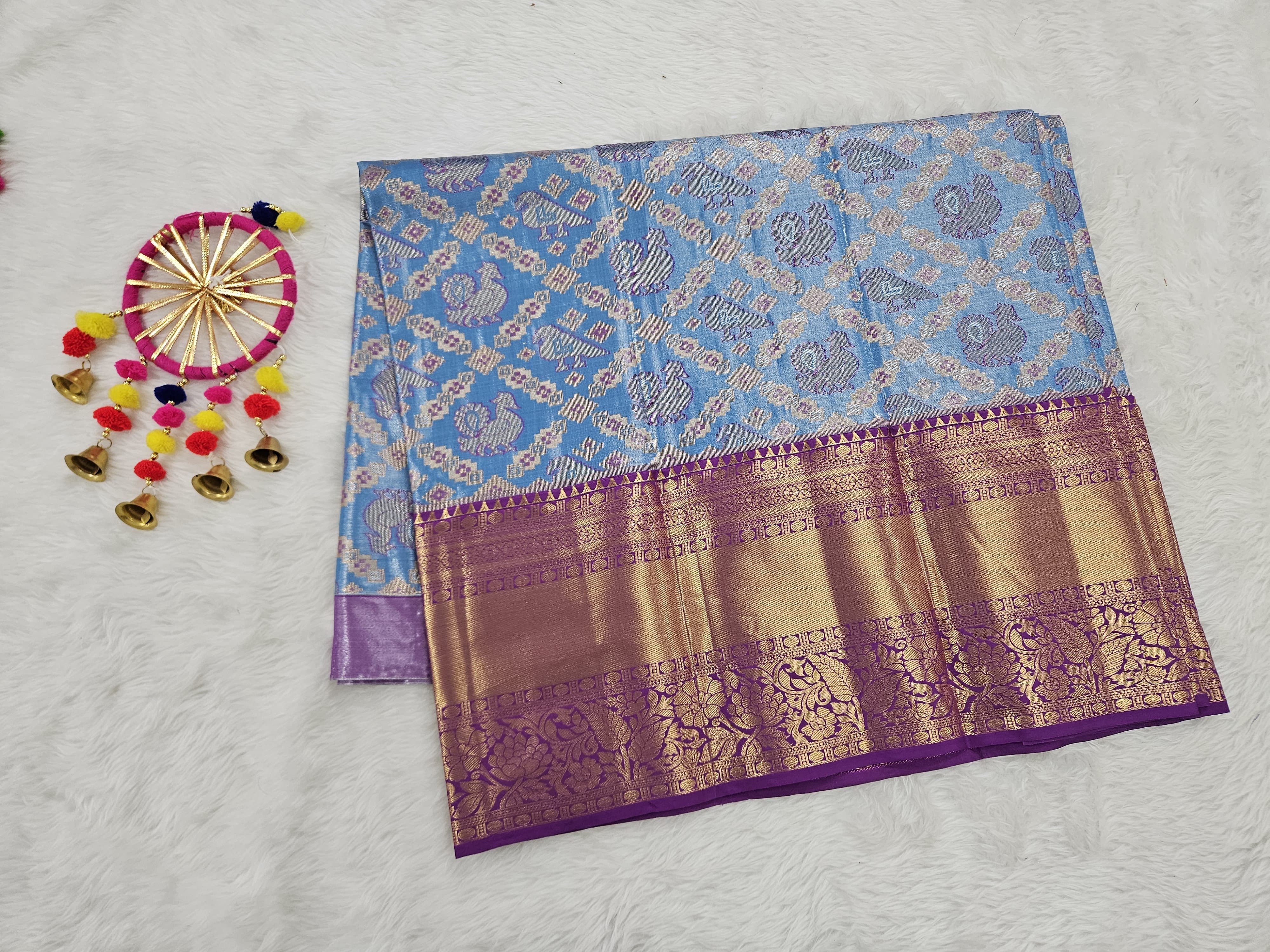 (5–10 Year) Lehenga – Unstitched (Blouse + Material)