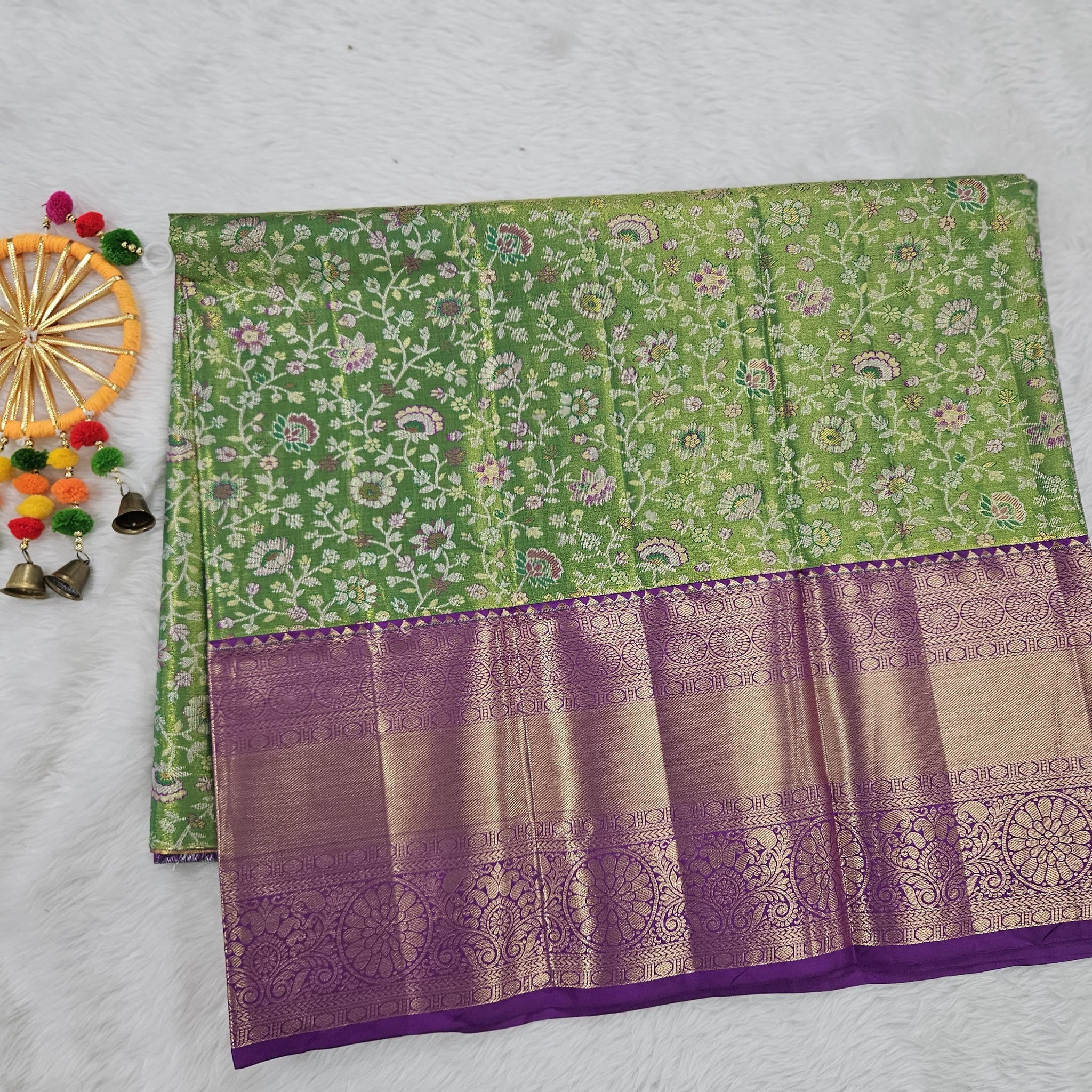 (5–10 Year) Lehenga – Unstitched (Blouse + Material)