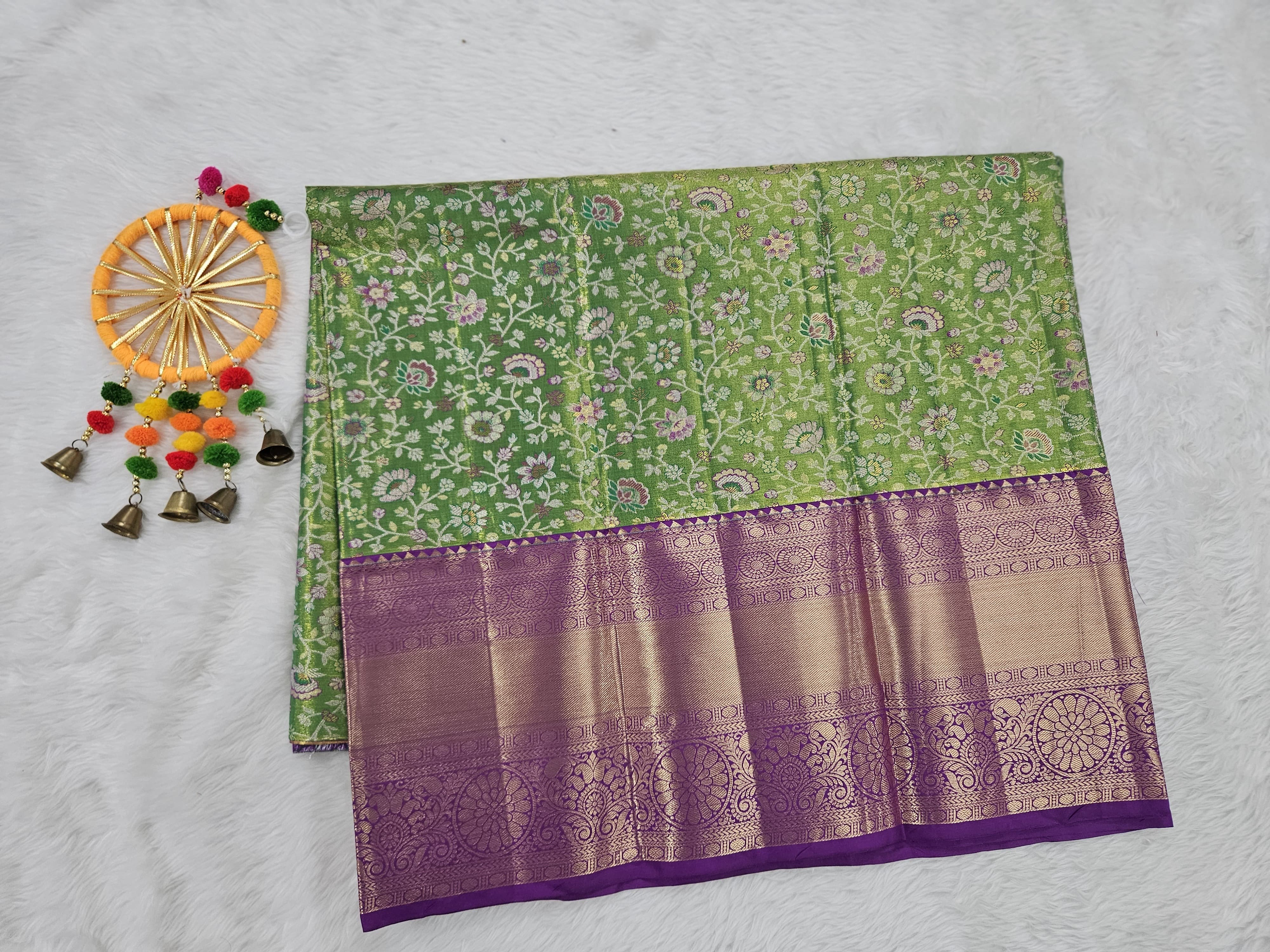 (5–10 Year) Lehenga – Unstitched (Blouse + Material)