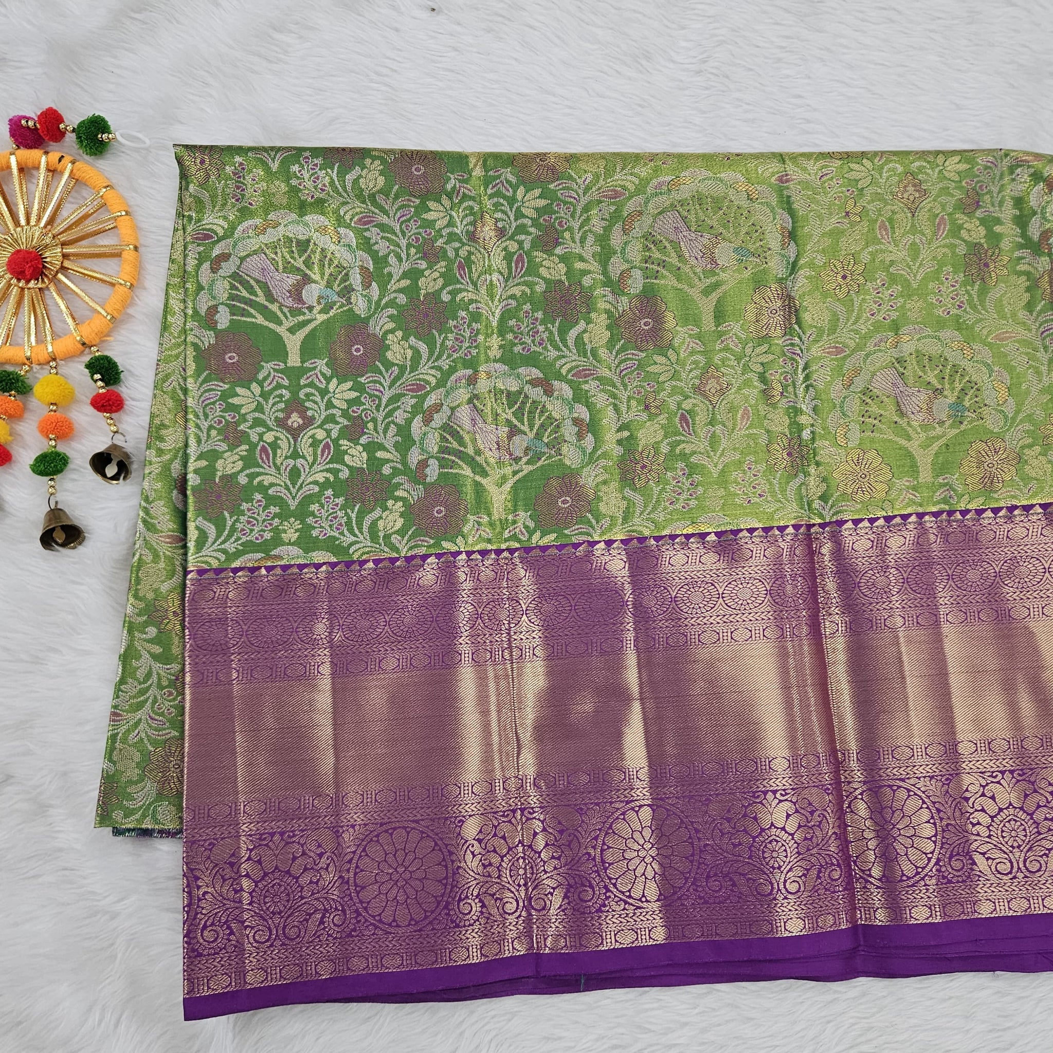 (5–10 Year) Lehenga – Unstitched (Blouse + Material)