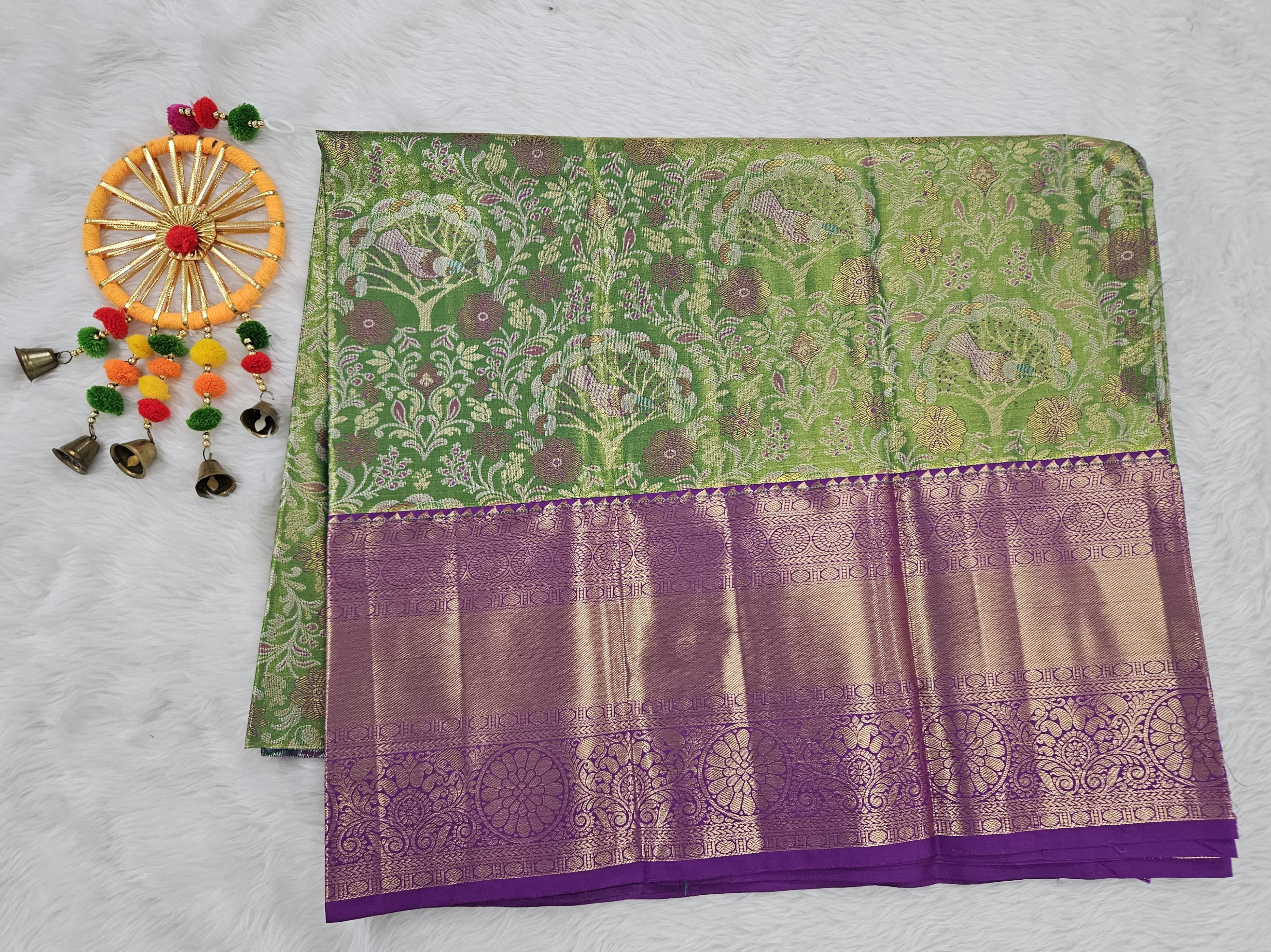 (5–10 Year) Lehenga – Unstitched (Blouse + Material)