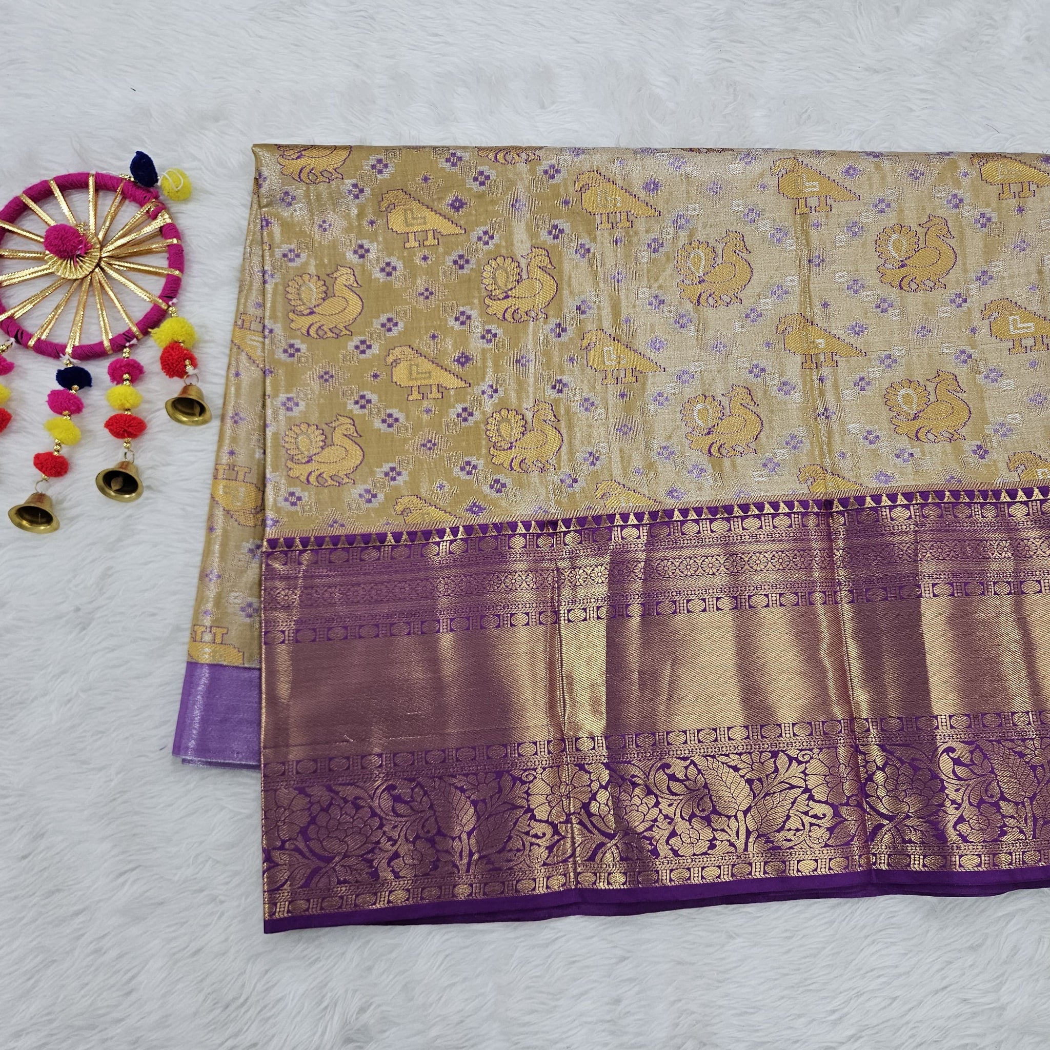 (5–10 Year) Lehenga – Unstitched (Blouse + Material)