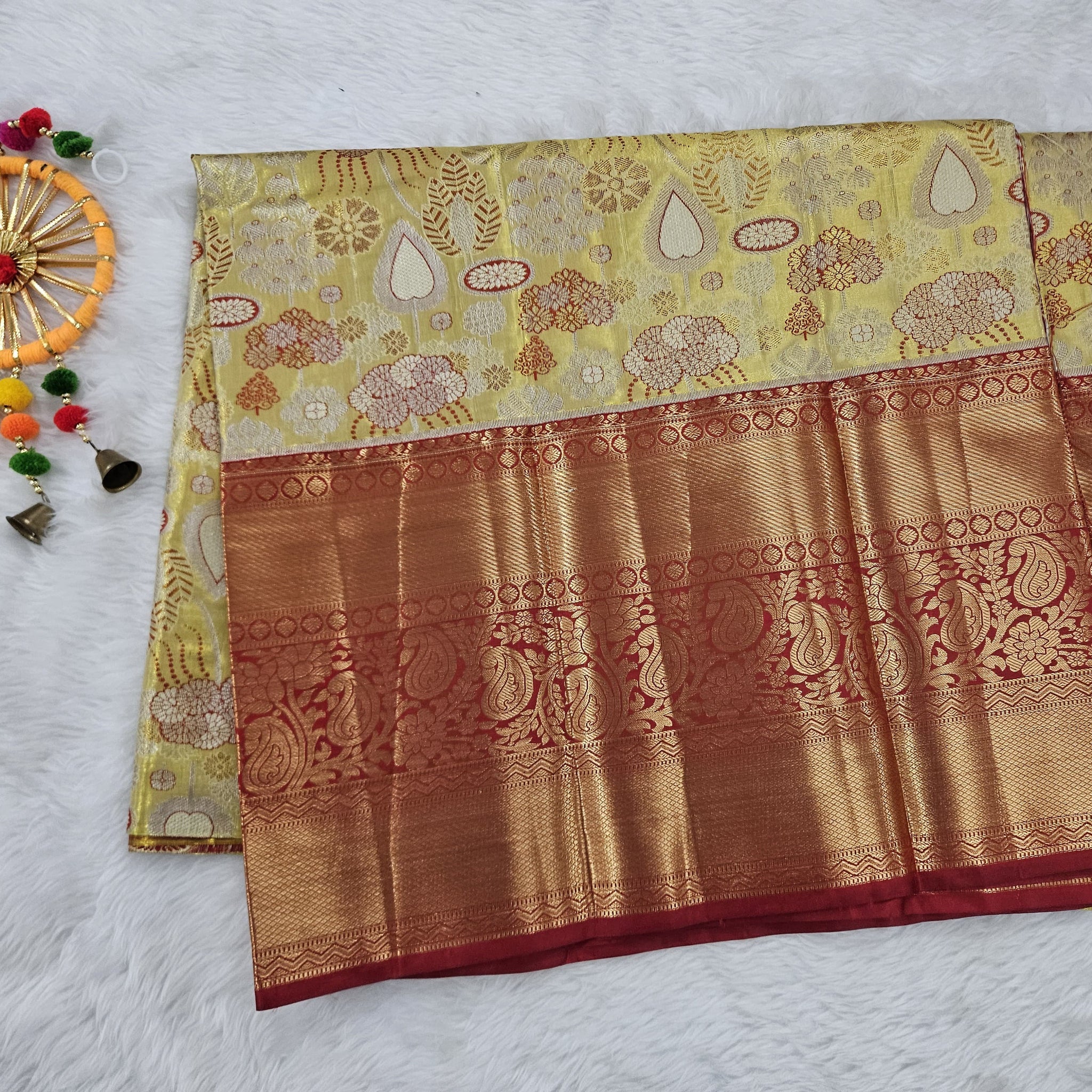 (5–10 Year) Lehenga – Unstitched (Blouse + Material)