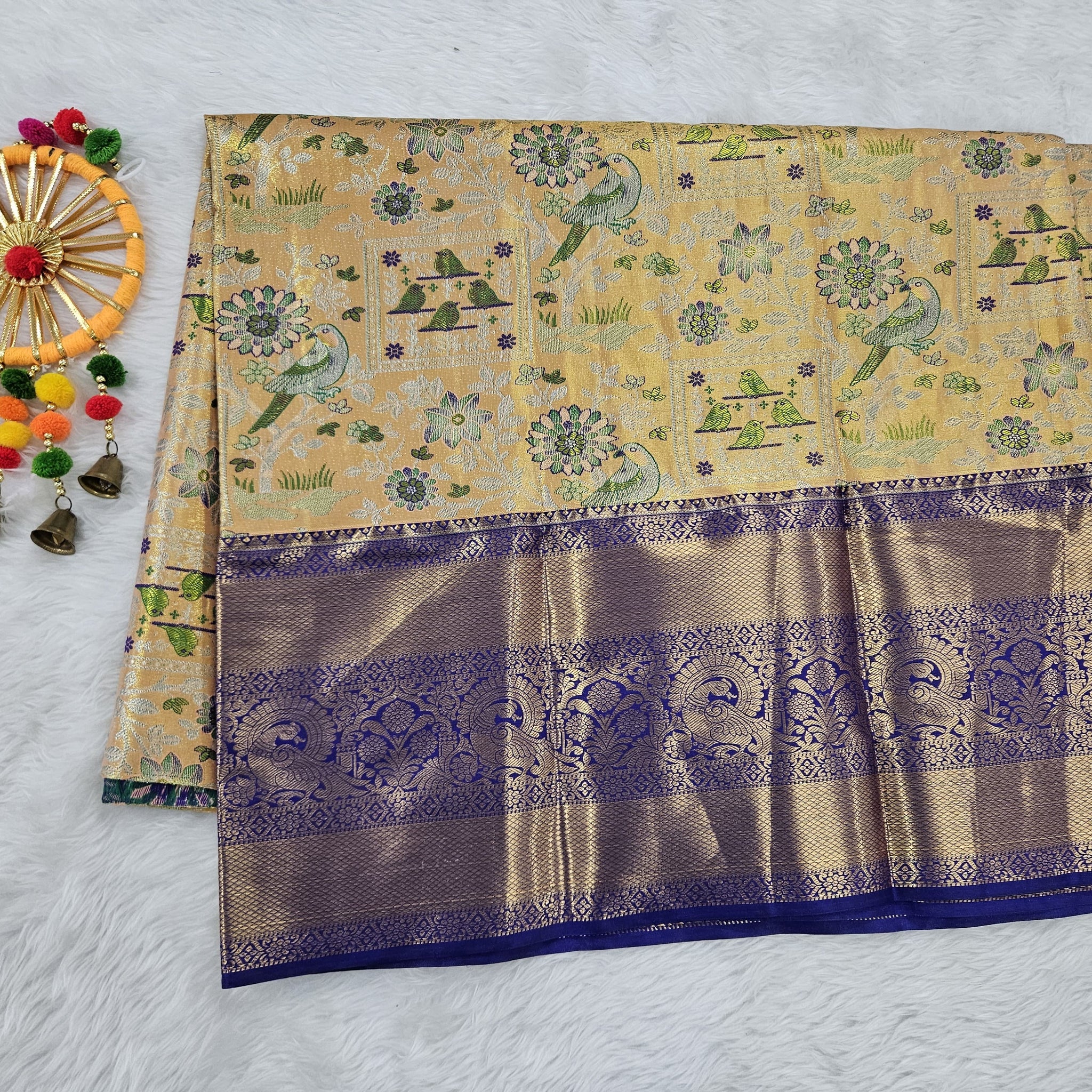 (5–10 Year) Lehenga – Unstitched (Blouse + Material)