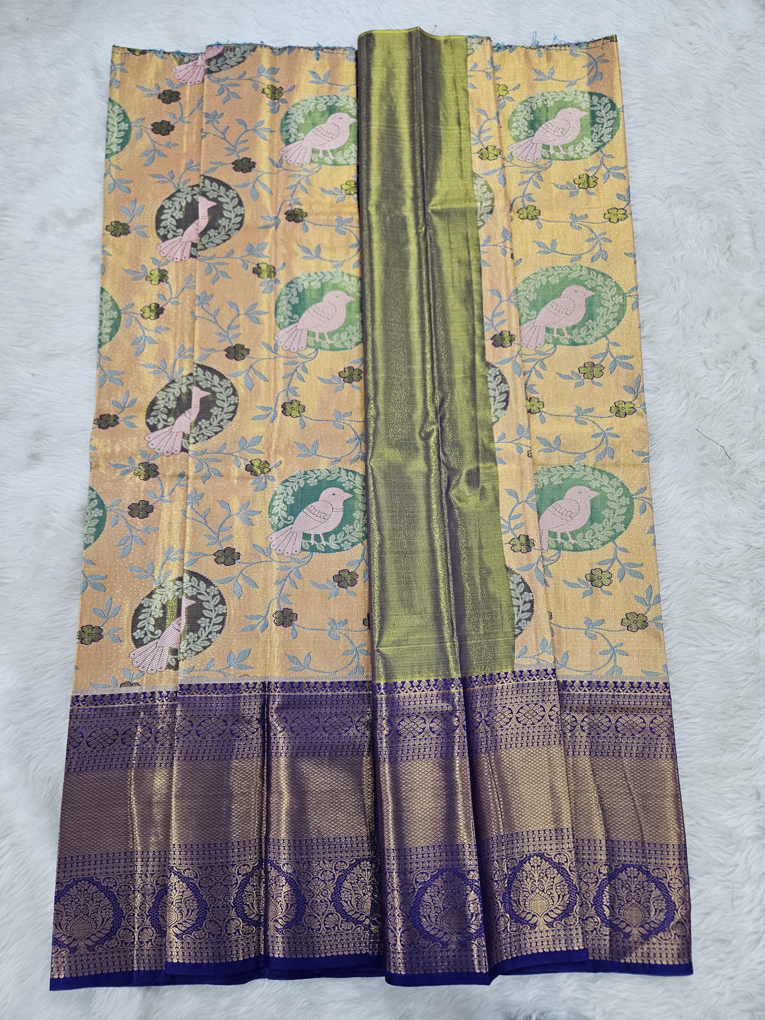 (5–10 Year) Lehenga – Unstitched (Blouse + Material)