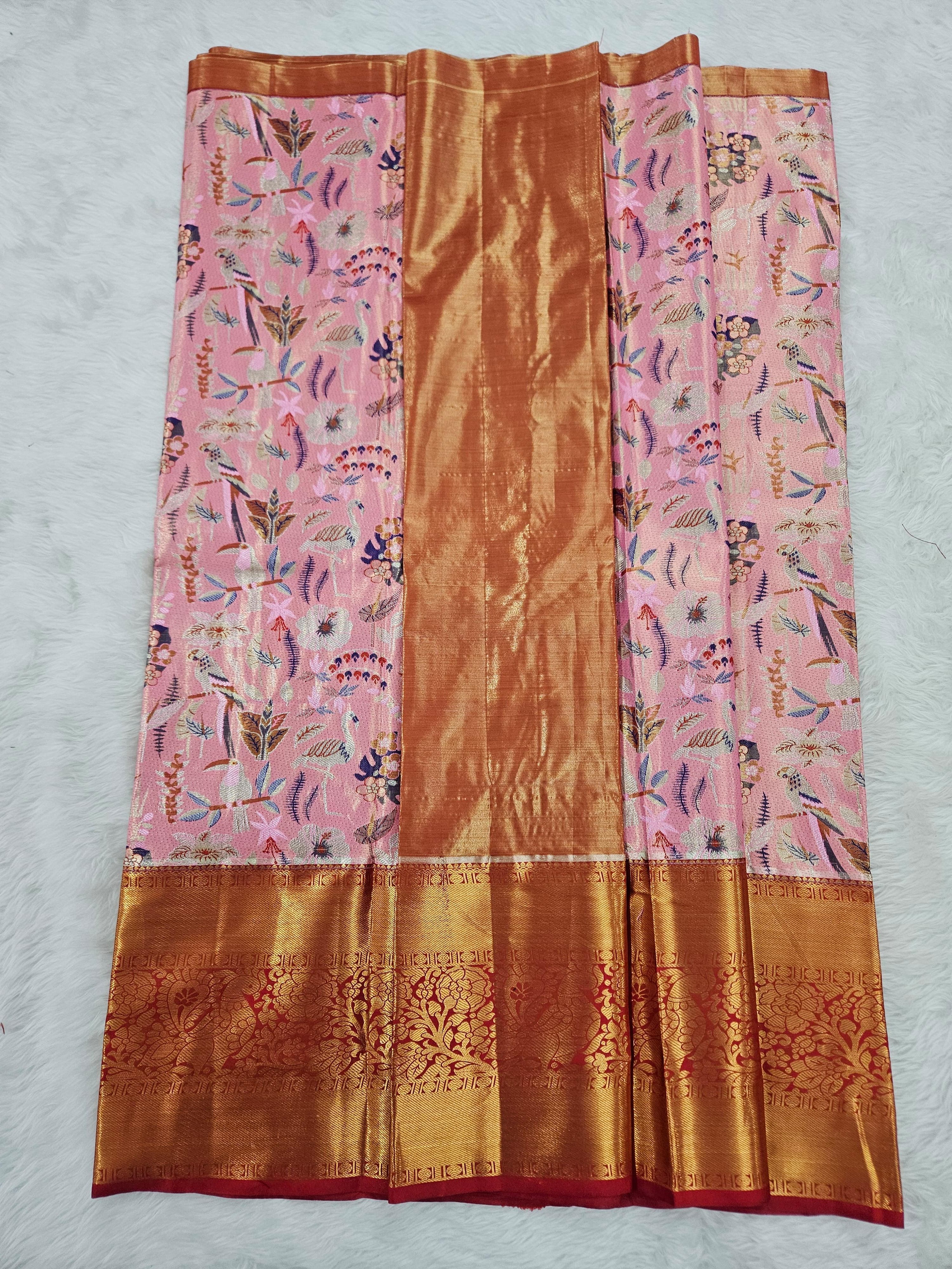 (5–10 Year) Lehenga – Unstitched (Blouse + Material)