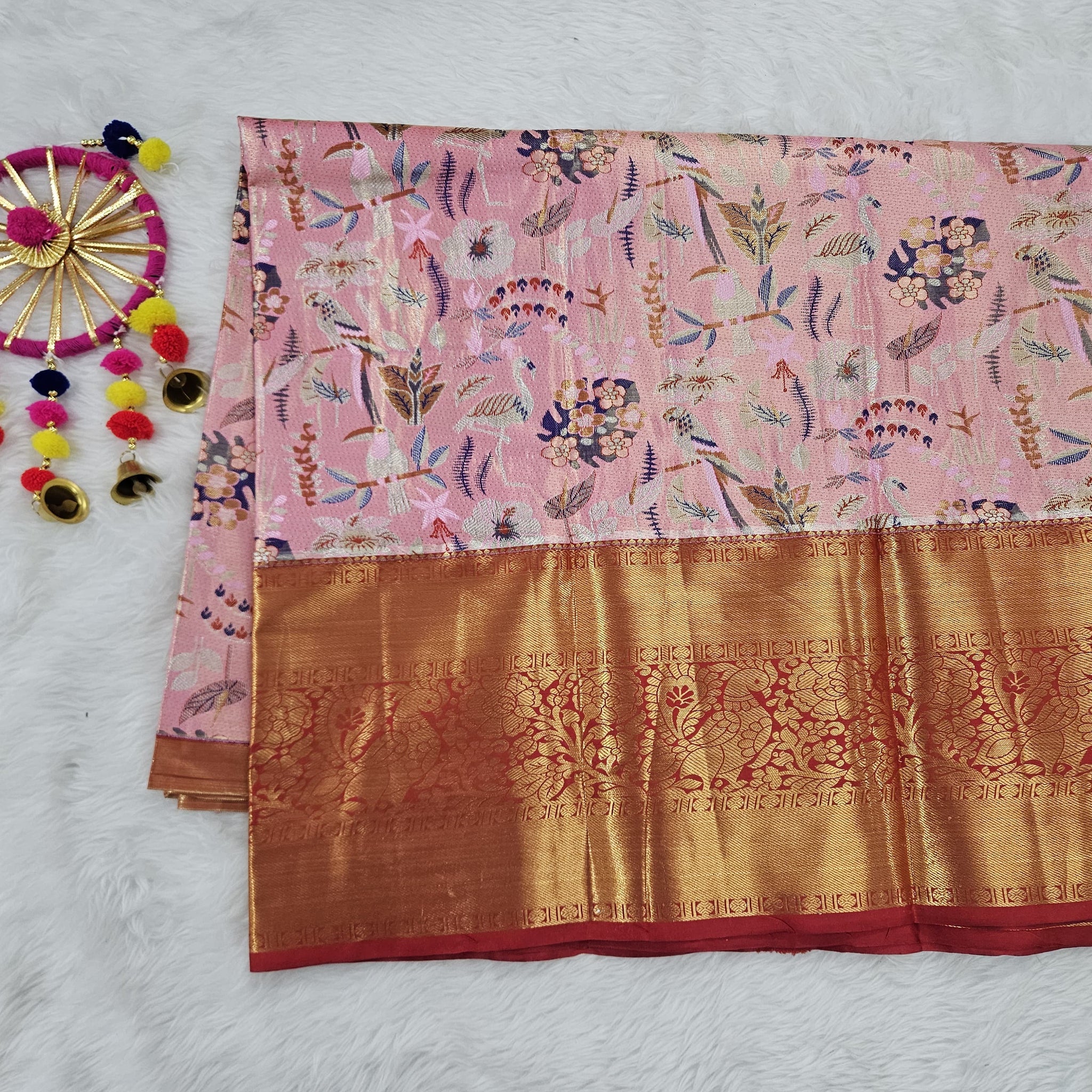 (5–10 Year) Lehenga – Unstitched (Blouse + Material)