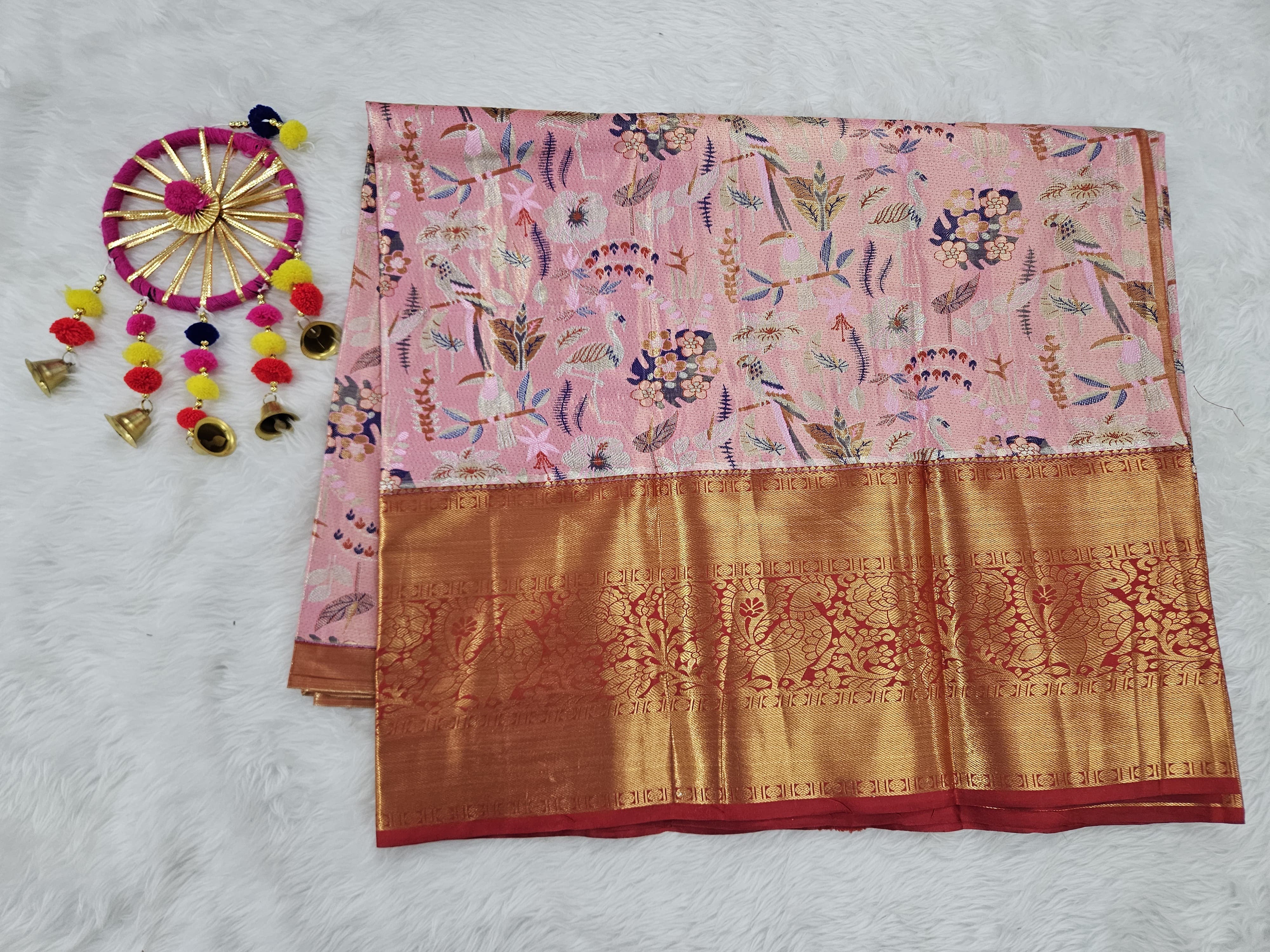 (5–10 Year) Lehenga – Unstitched (Blouse + Material)