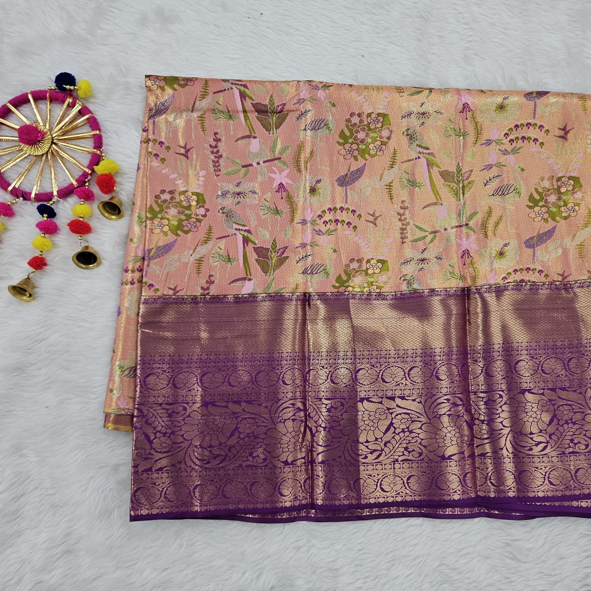 (5–10 Year) Lehenga – Unstitched (Blouse + Material)