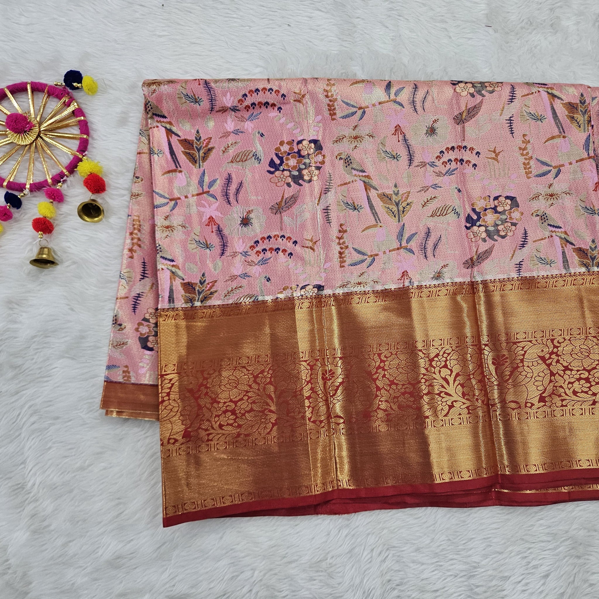 (5–10 Year) Lehenga – Unstitched (Blouse + Material)