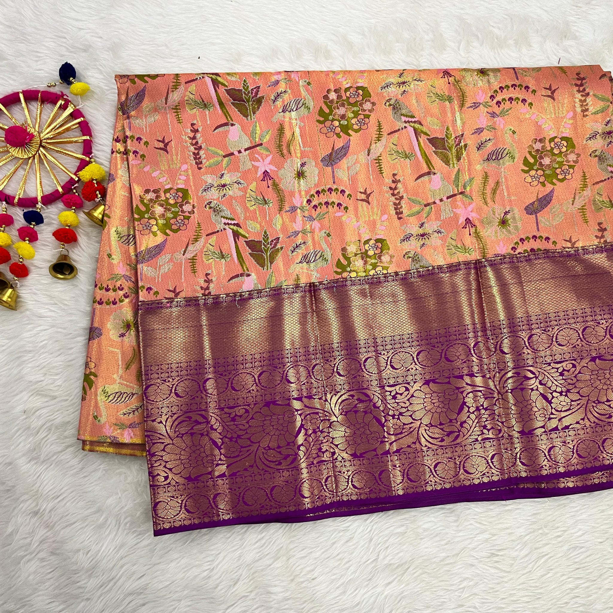 (5–10 Year) Lehenga – Unstitched (Blouse + Material)