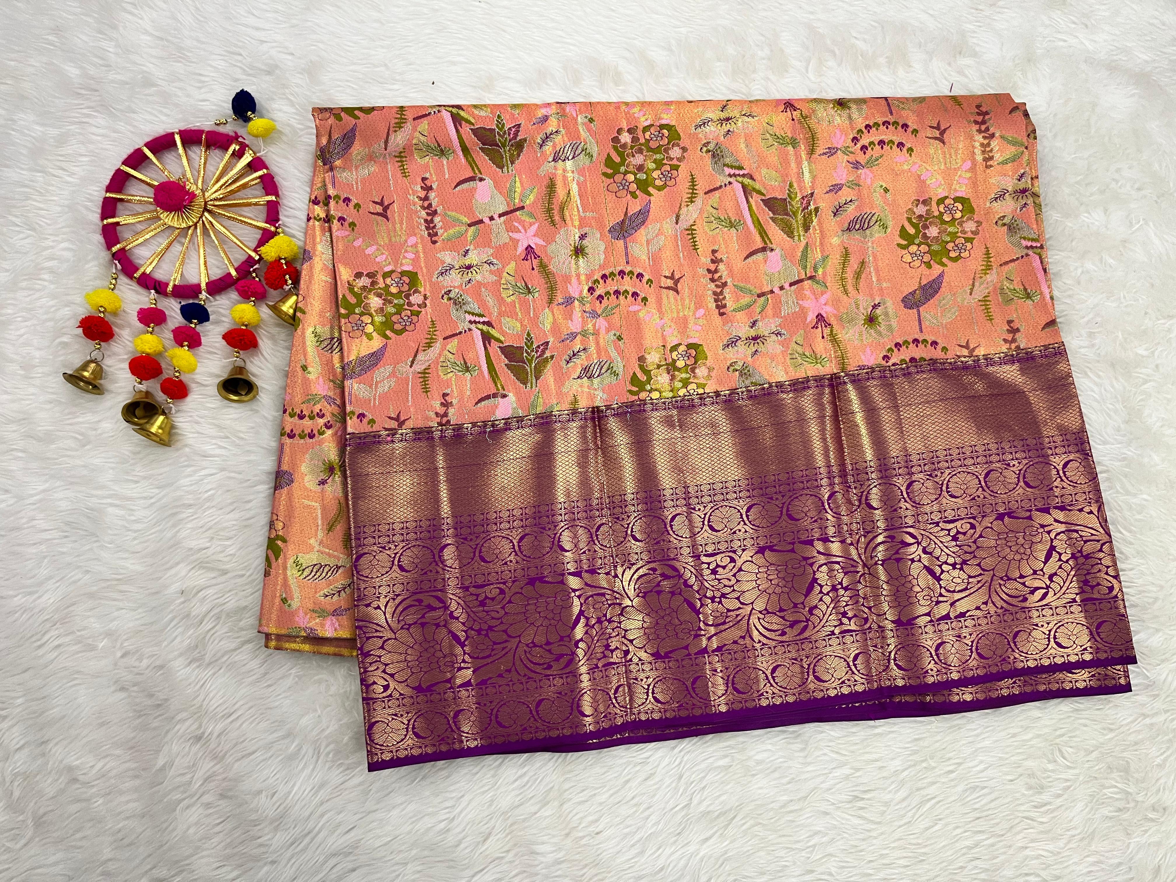 (5–10 Year) Lehenga – Unstitched (Blouse + Material)