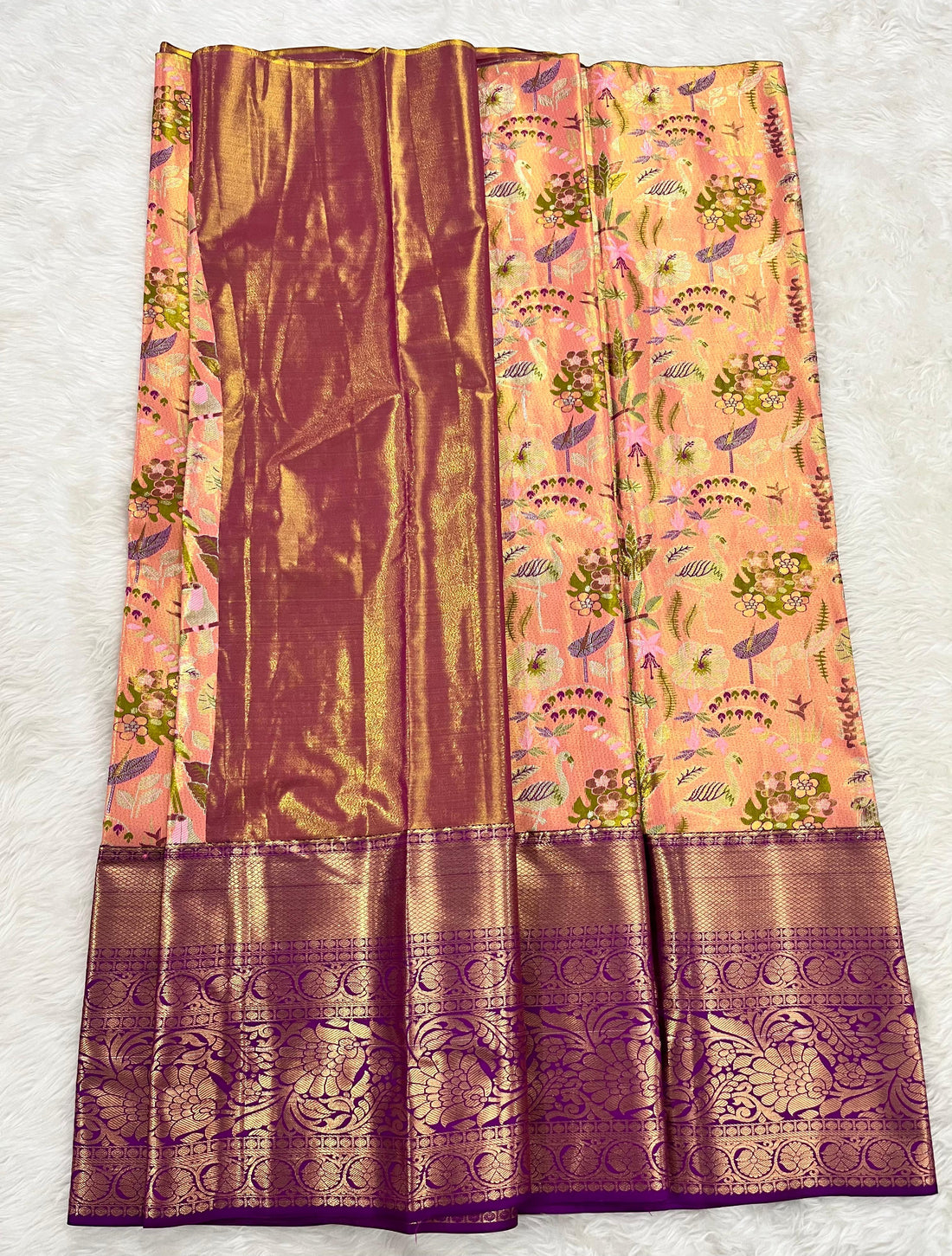 (5–10 Year) Lehenga – Unstitched (Blouse + Material)