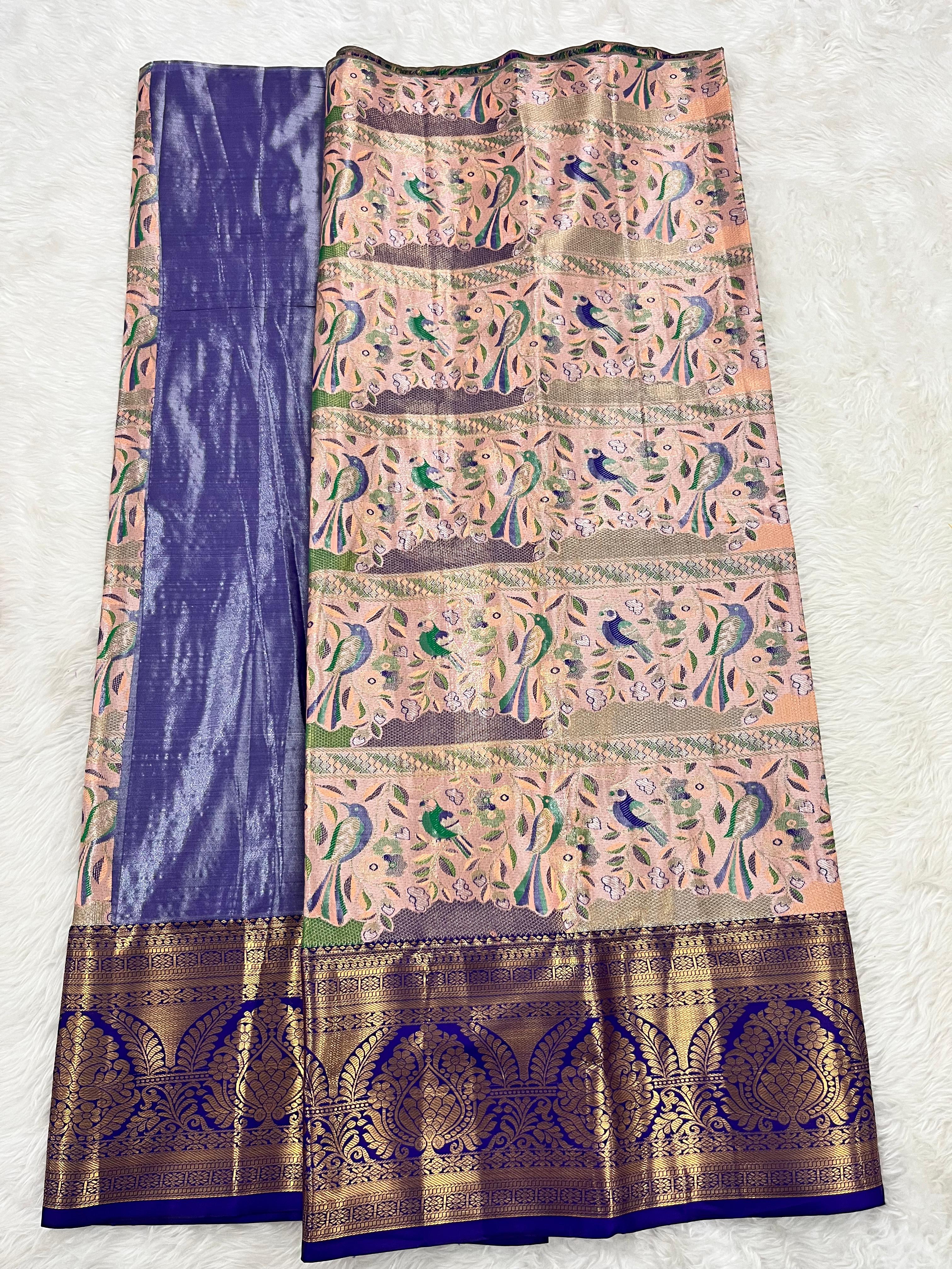 (5–10 Year) Lehenga – Unstitched (Blouse + Material)