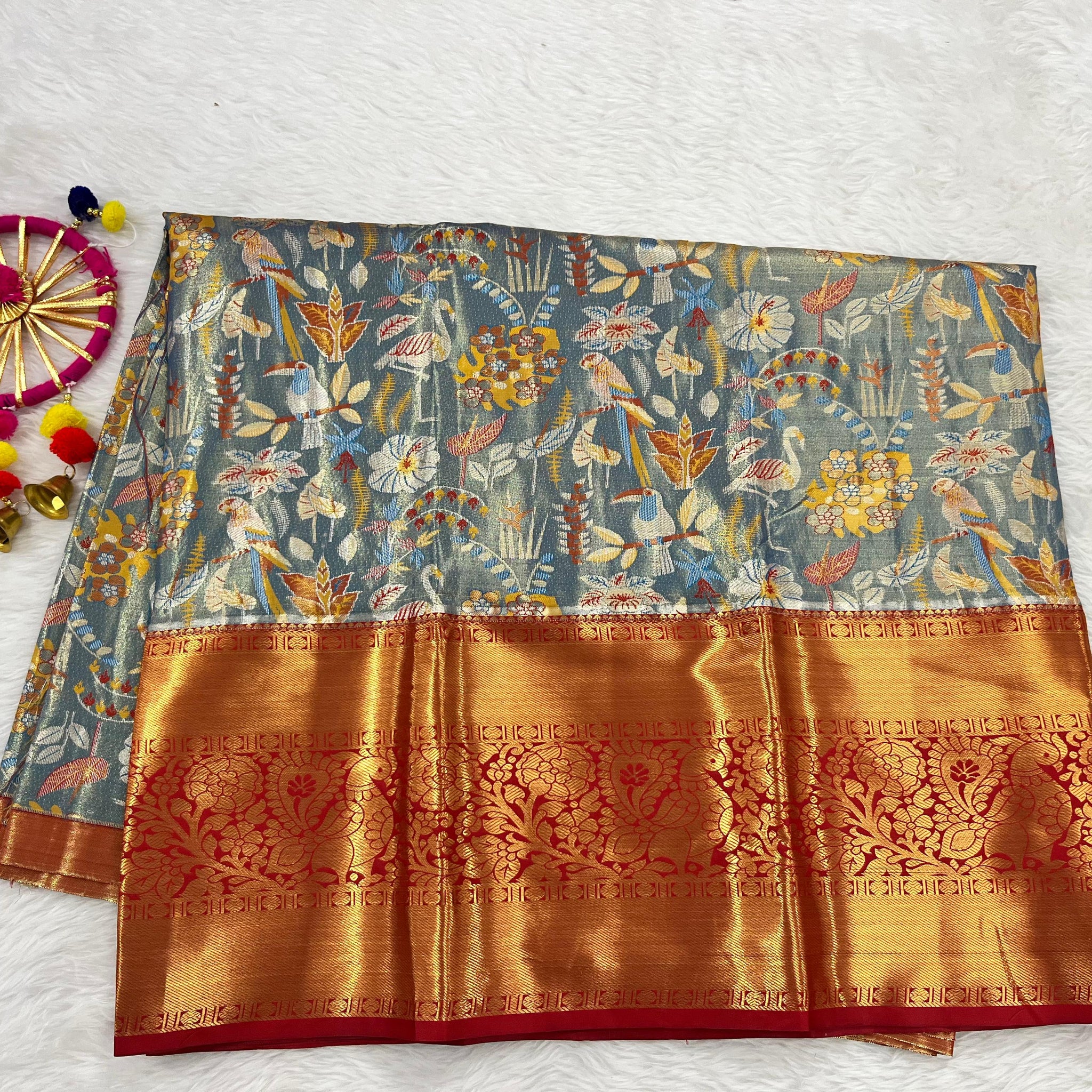 (5–10 Year) Lehenga – Unstitched (Blouse + Material)
