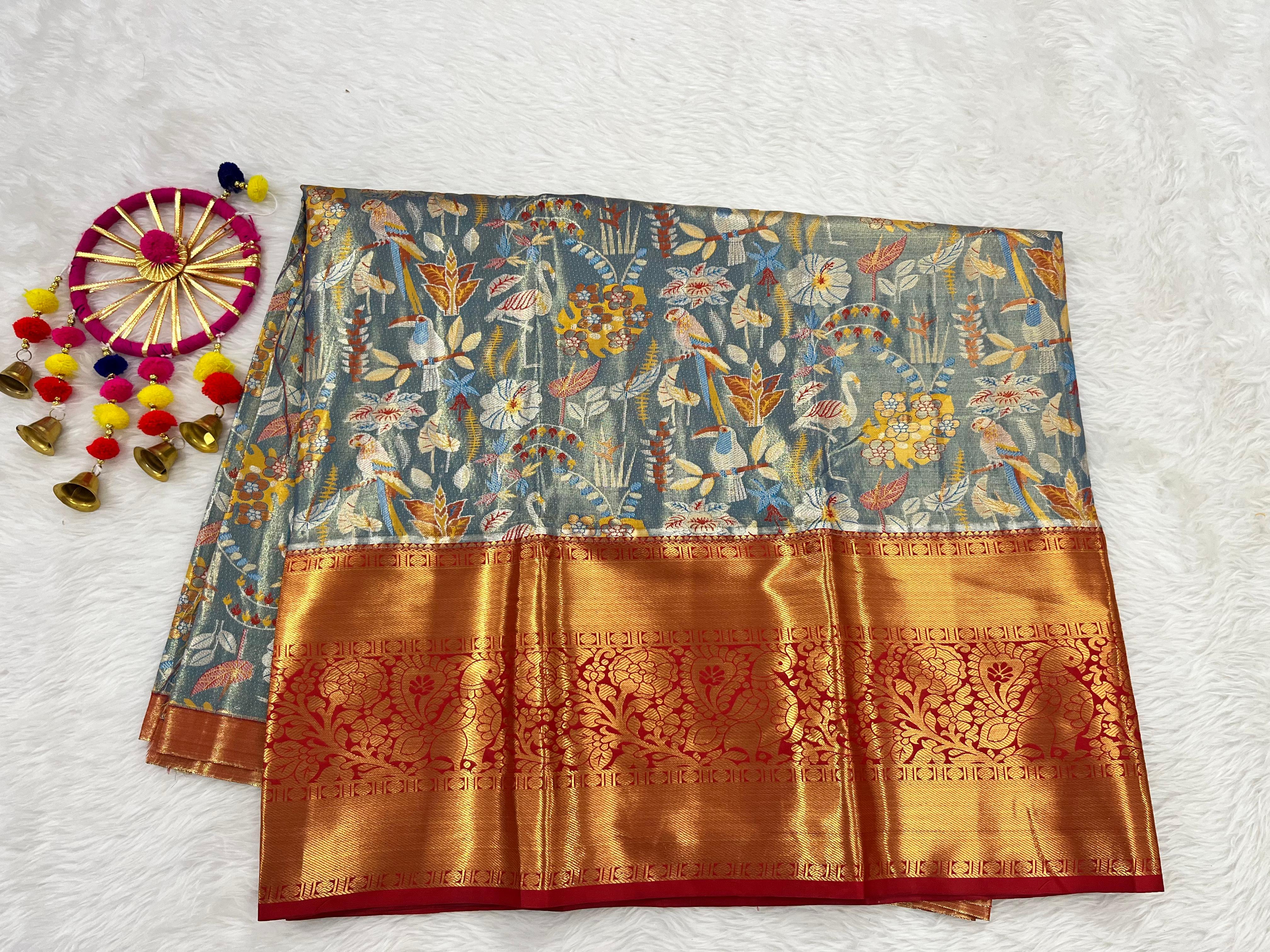 (5–10 Year) Lehenga – Unstitched (Blouse + Material)