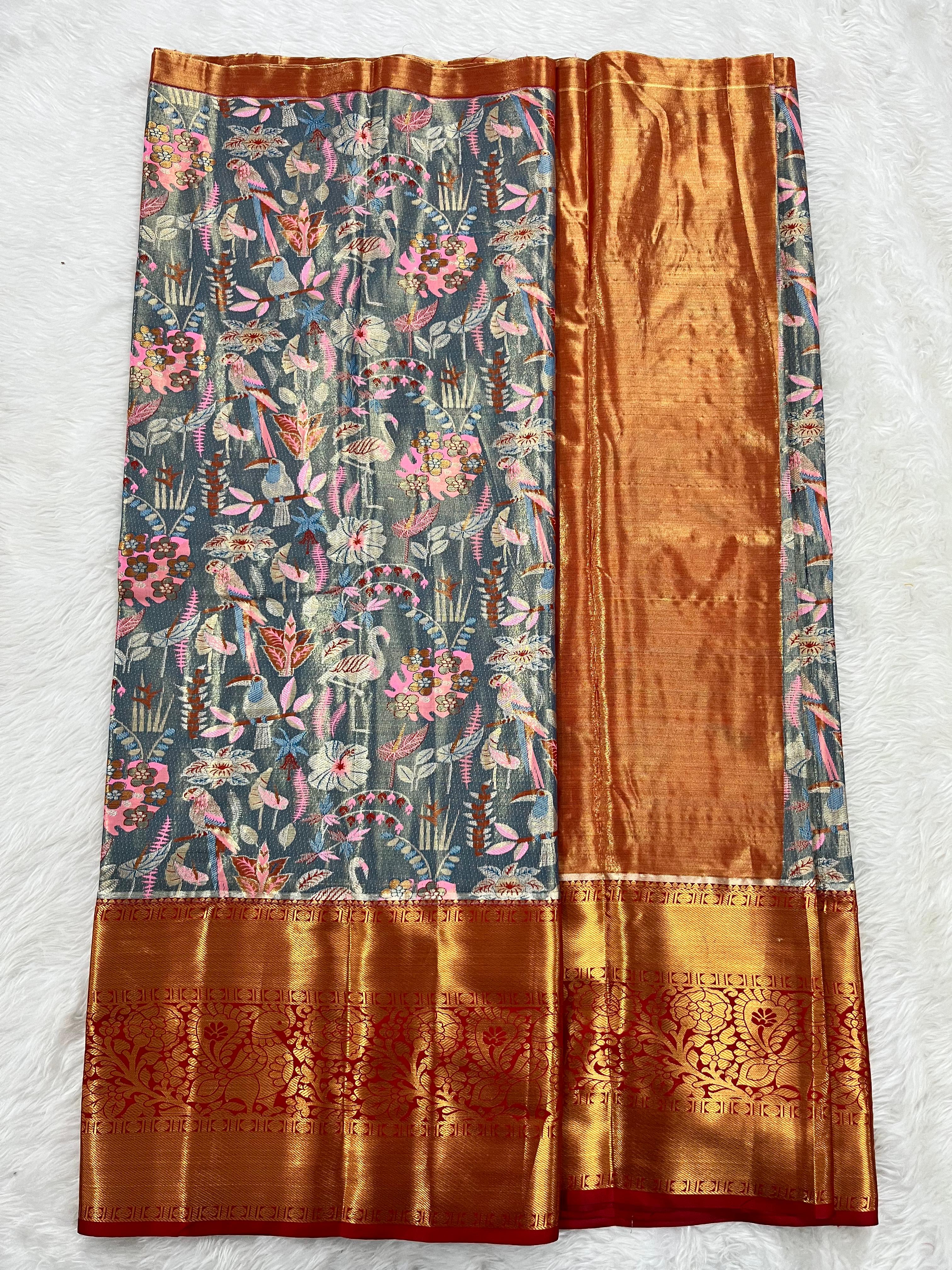 (5–10 Year) Lehenga – Unstitched (Blouse + Material)