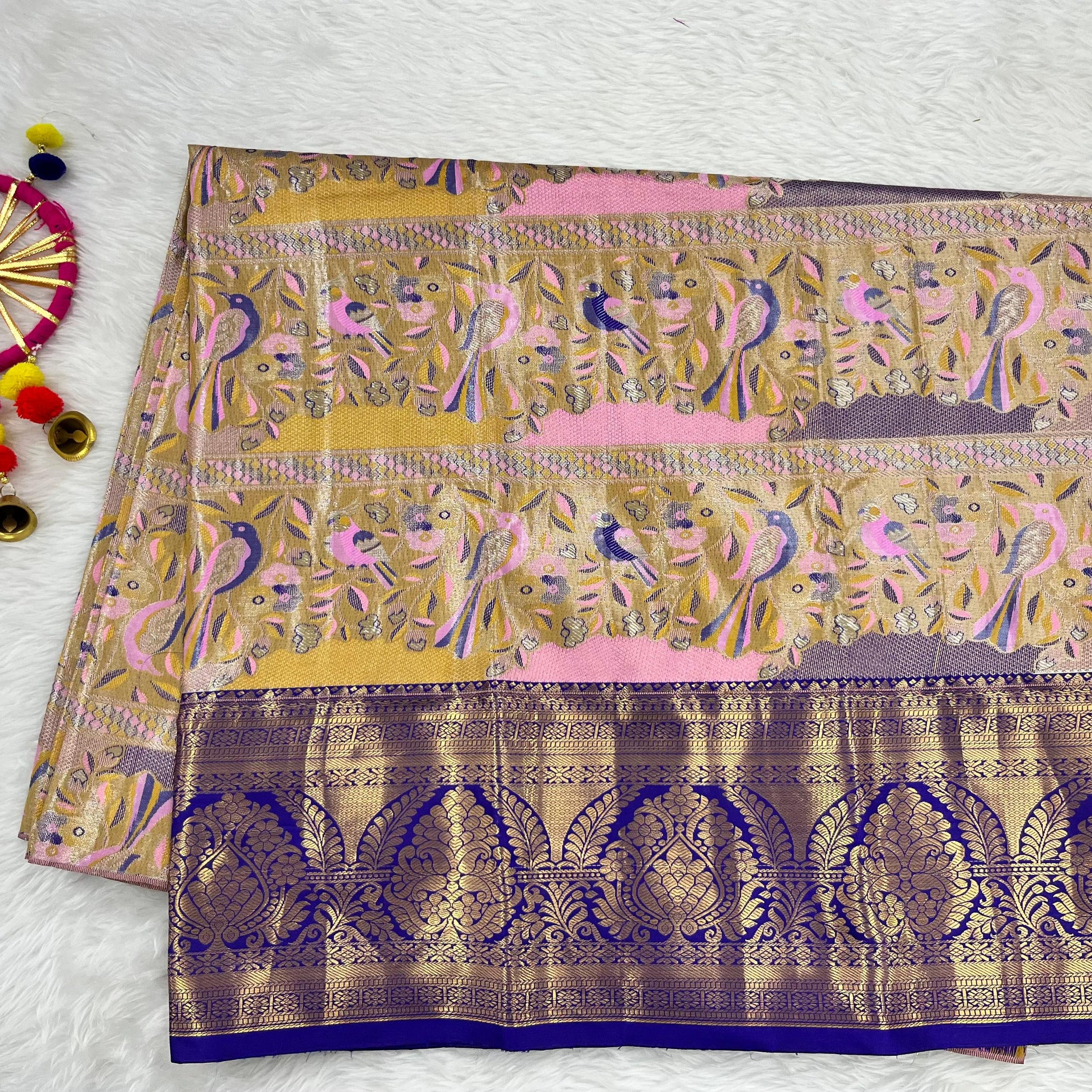 (5–10 Year) Lehenga – Unstitched (Blouse + Material)