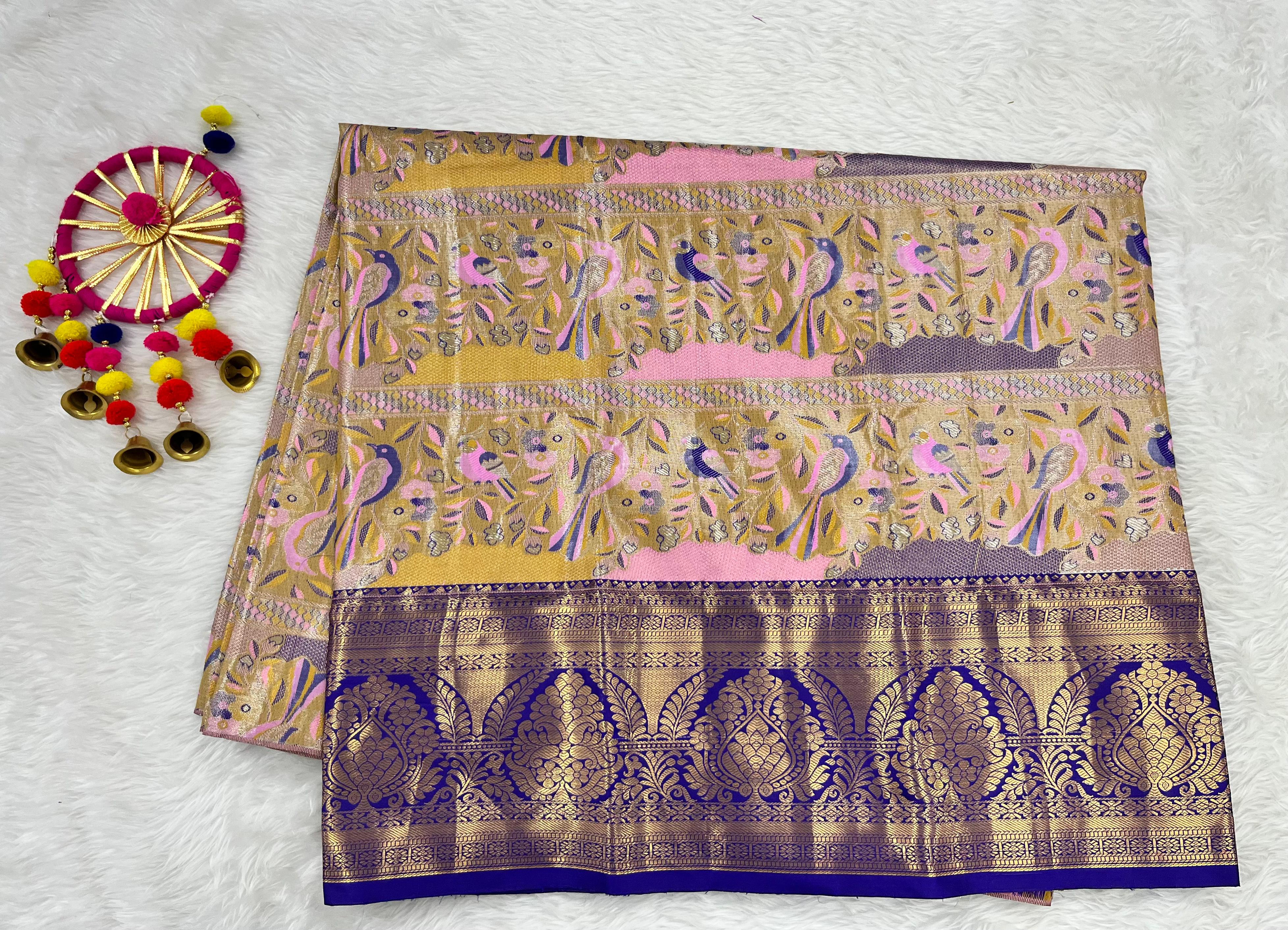 (5–10 Year) Lehenga – Unstitched (Blouse + Material)