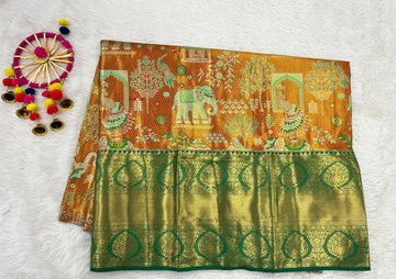 (5–10 Year) Lehenga – Unstitched (Blouse + Material)