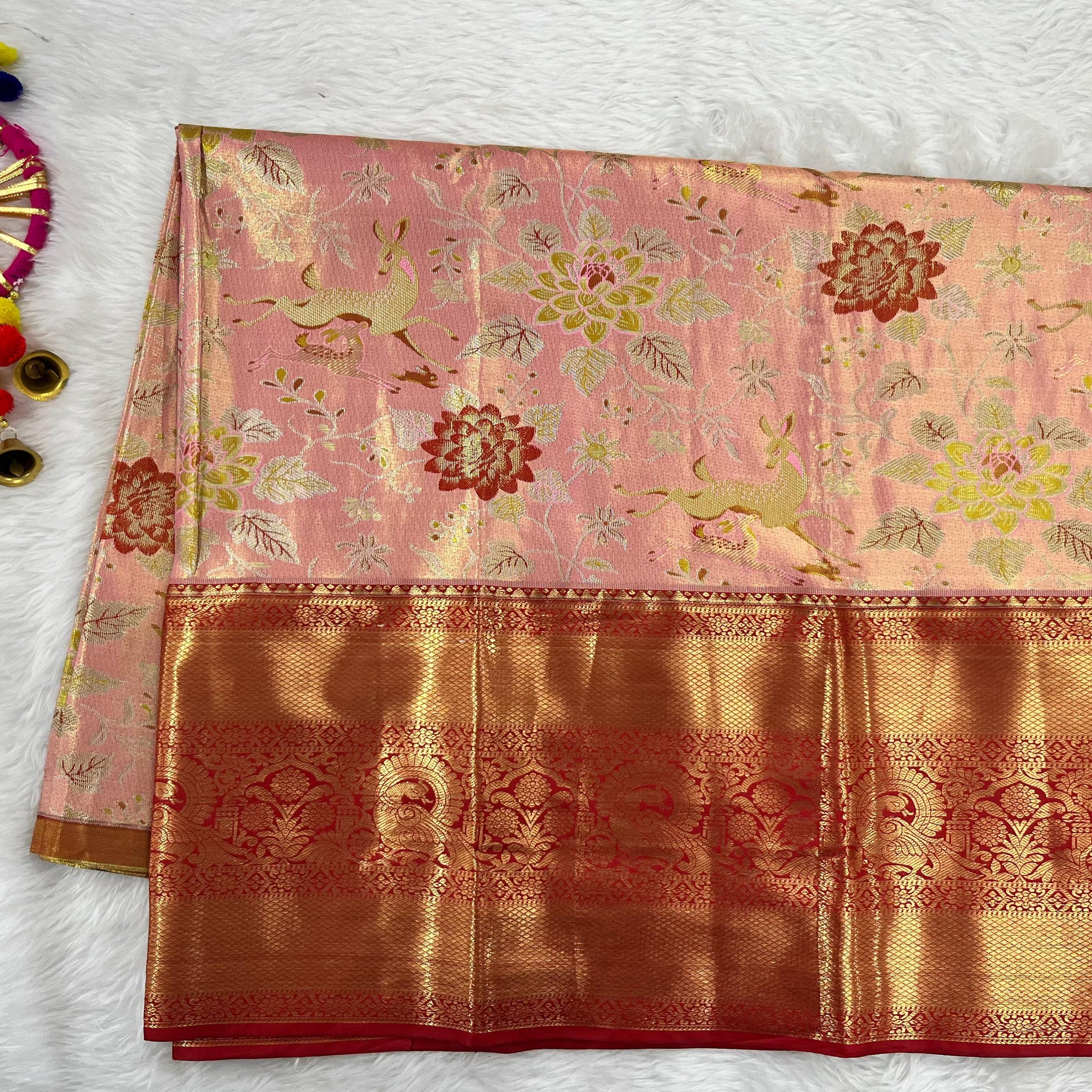 (5–10 Year) Lehenga – Unstitched (Blouse + Material)