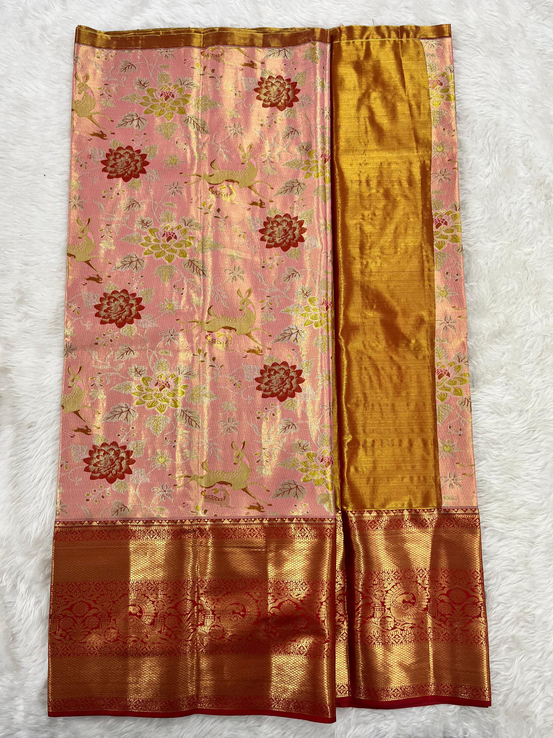 (5–10 Year) Lehenga – Unstitched (Blouse + Material)