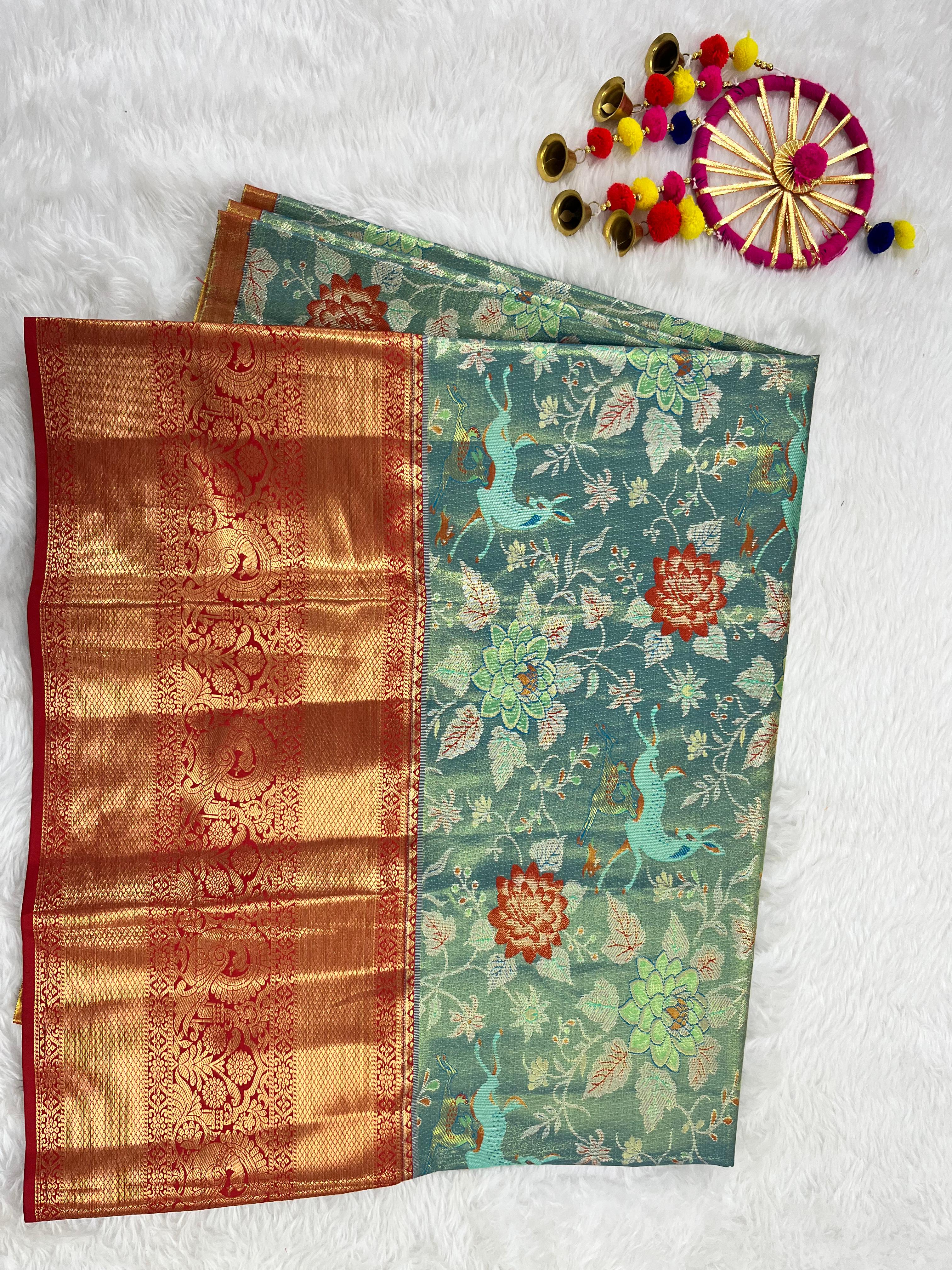 (5–10 Year) Lehenga – Unstitched (Blouse + Material)