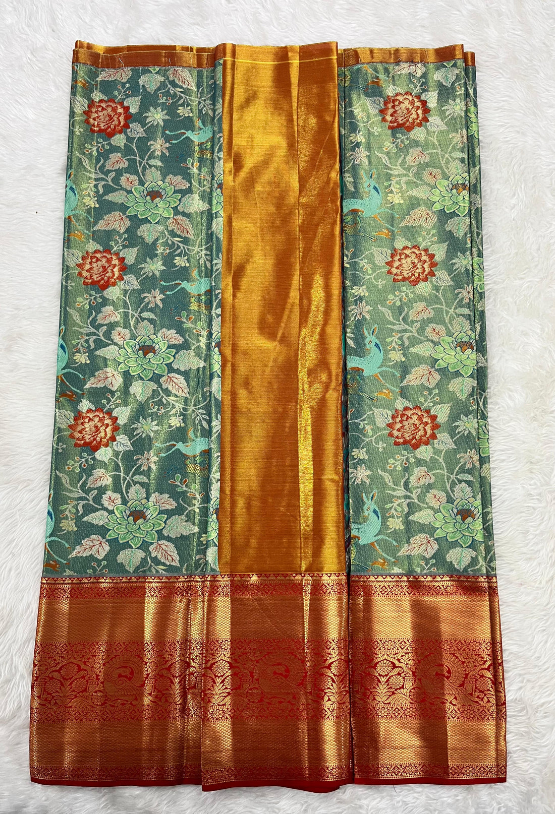 (5–10 Year) Lehenga – Unstitched (Blouse + Material)