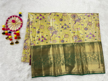 (5–10 Year) Lehenga – Unstitched (Blouse + Material)